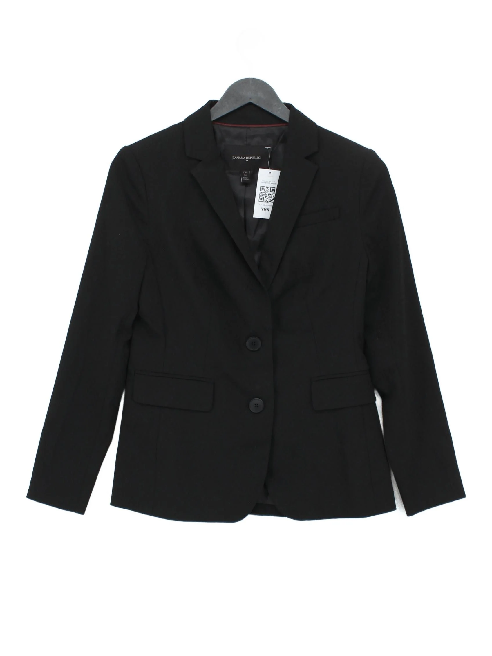 Banana Republic Women's Blazer UK 4 Black Polyester