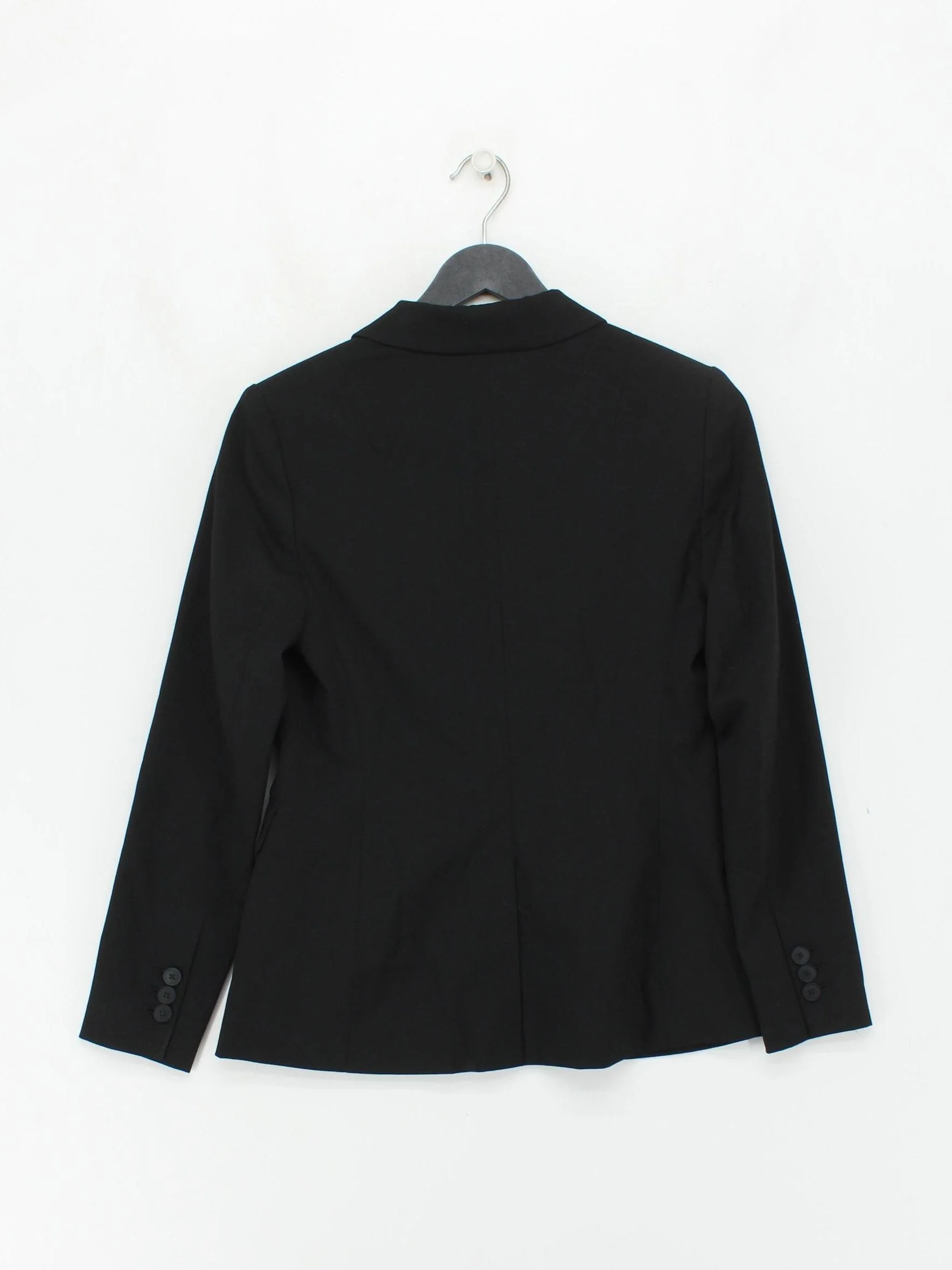 Banana Republic Women's Blazer UK 4 Black Polyester - Image 2