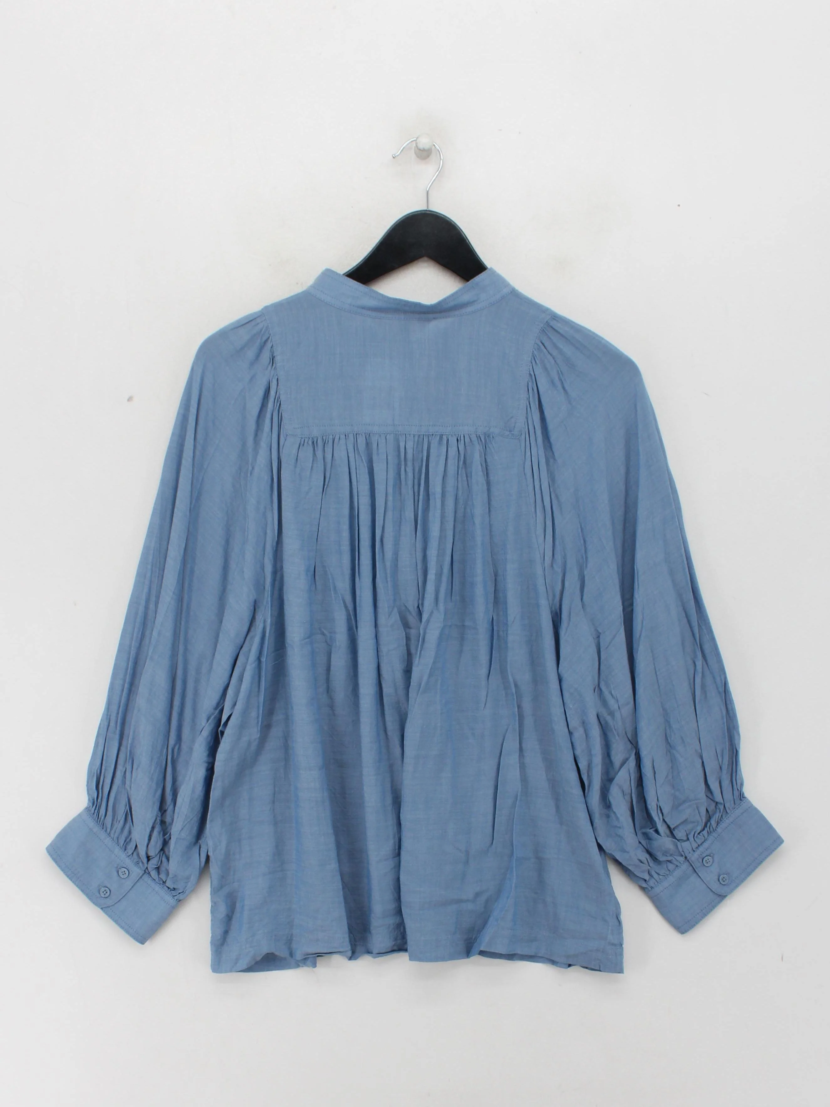 Banana Republic Women's Blouse XL Blue Rayon with Lyocell Modal Basic - Image 2