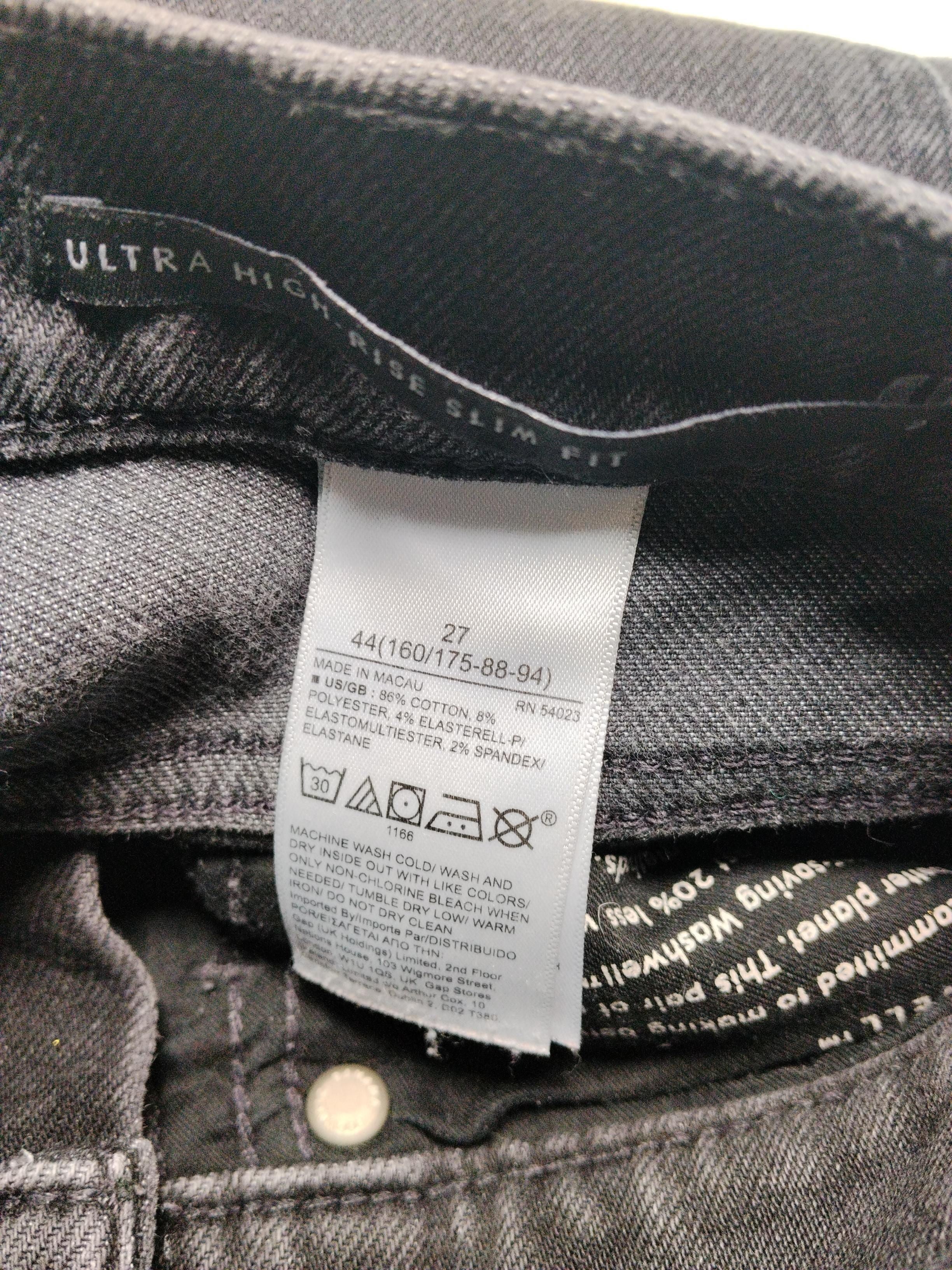 Banana Republic Women's Jeans W 27 in Black Cotton - Image 6