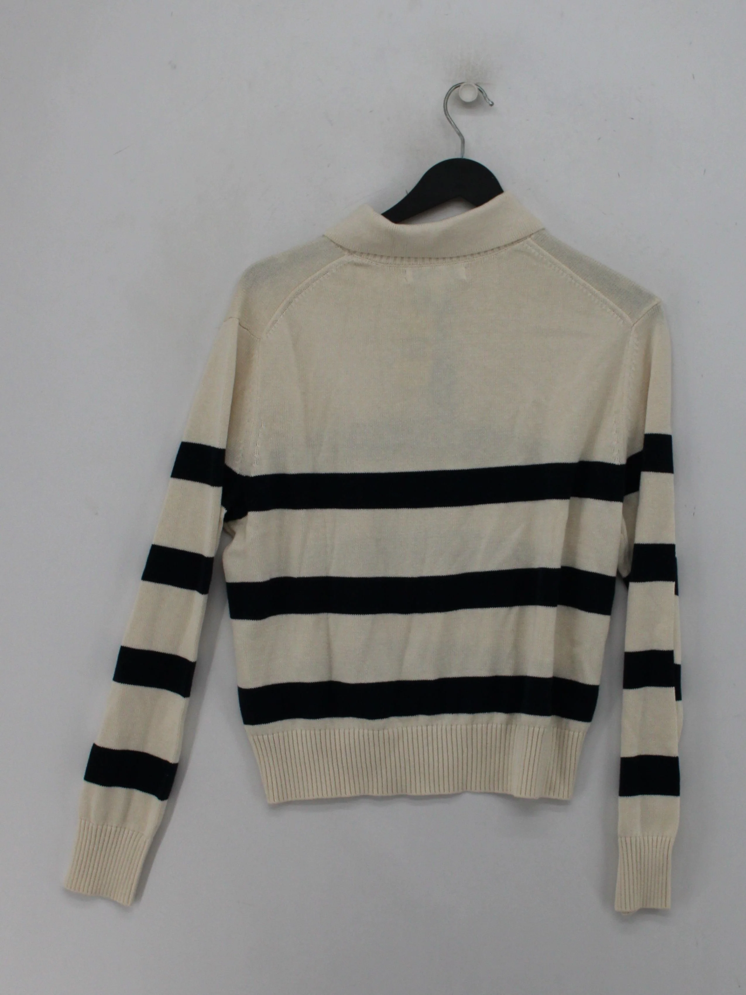 Banana Republic Women's Jumper L Cream Cotton with Silk Pullover New with tags - Image 2