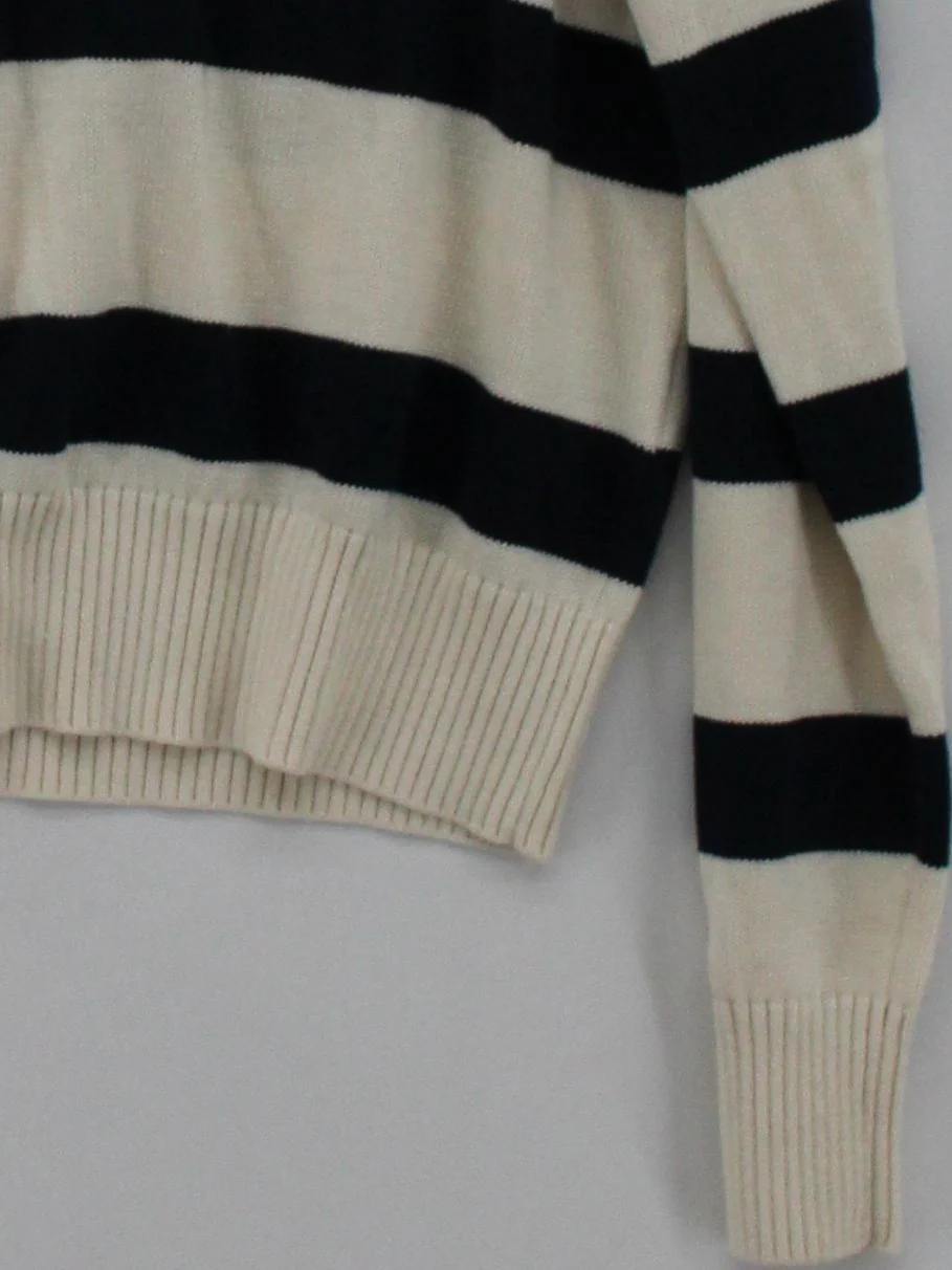 Banana Republic Women's Jumper L Cream Cotton with Silk Pullover New with tags - Image 4
