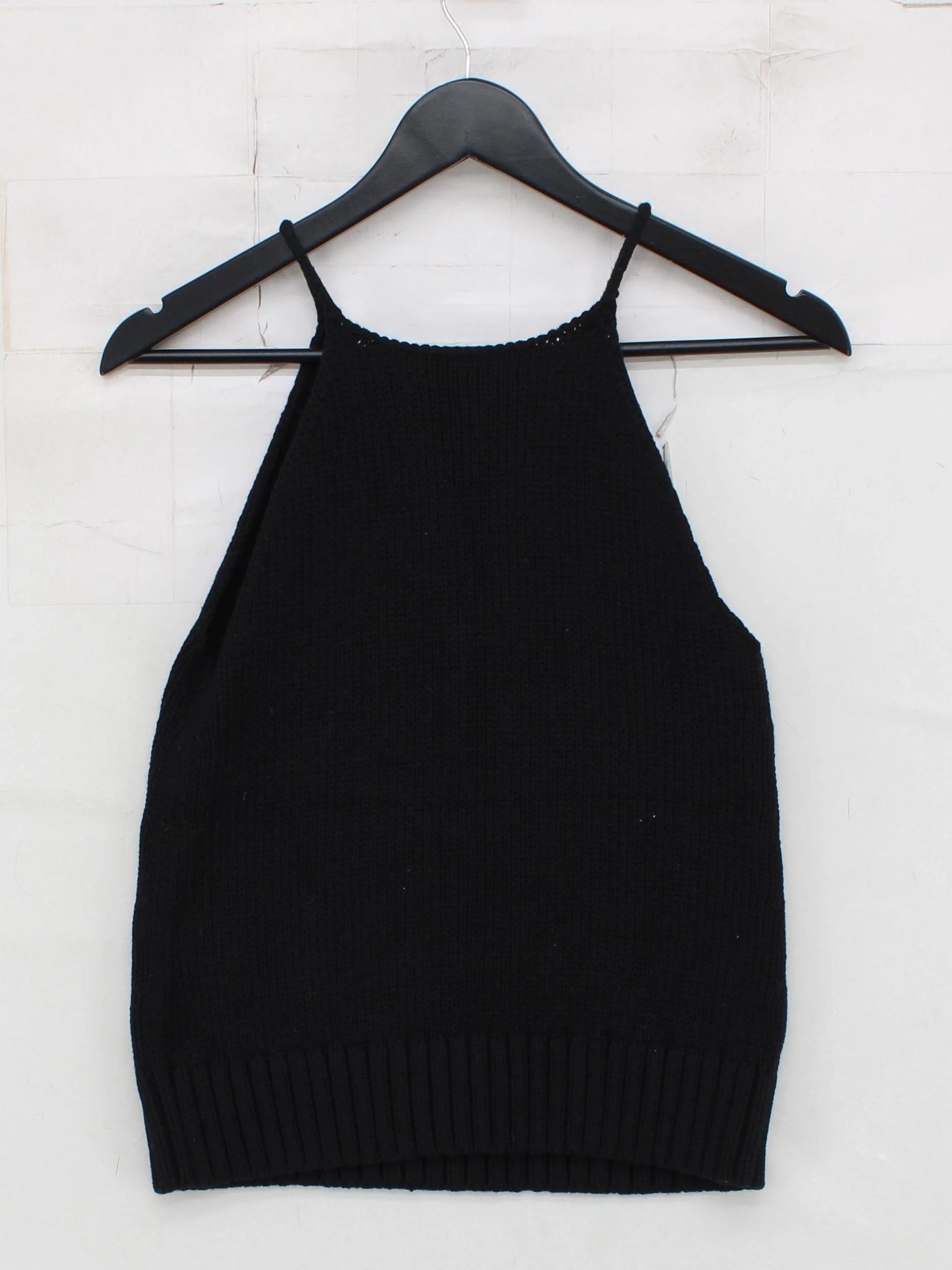 Banana Republic Women's Jumper XS Black Cotton with Silk High Neck Vest - Image 2