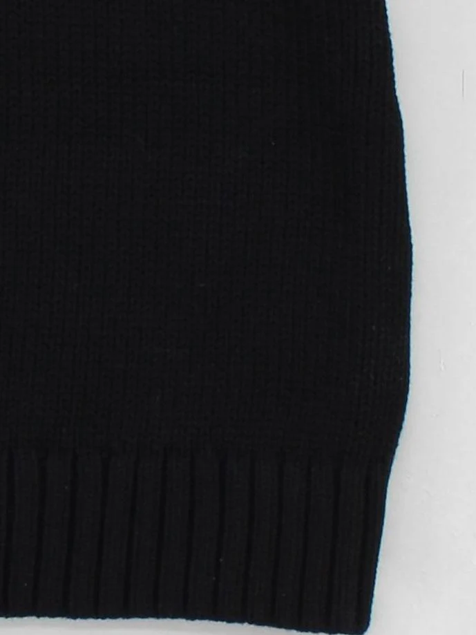 Banana Republic Women's Jumper XS Black Cotton with Silk High Neck Vest - Image 4