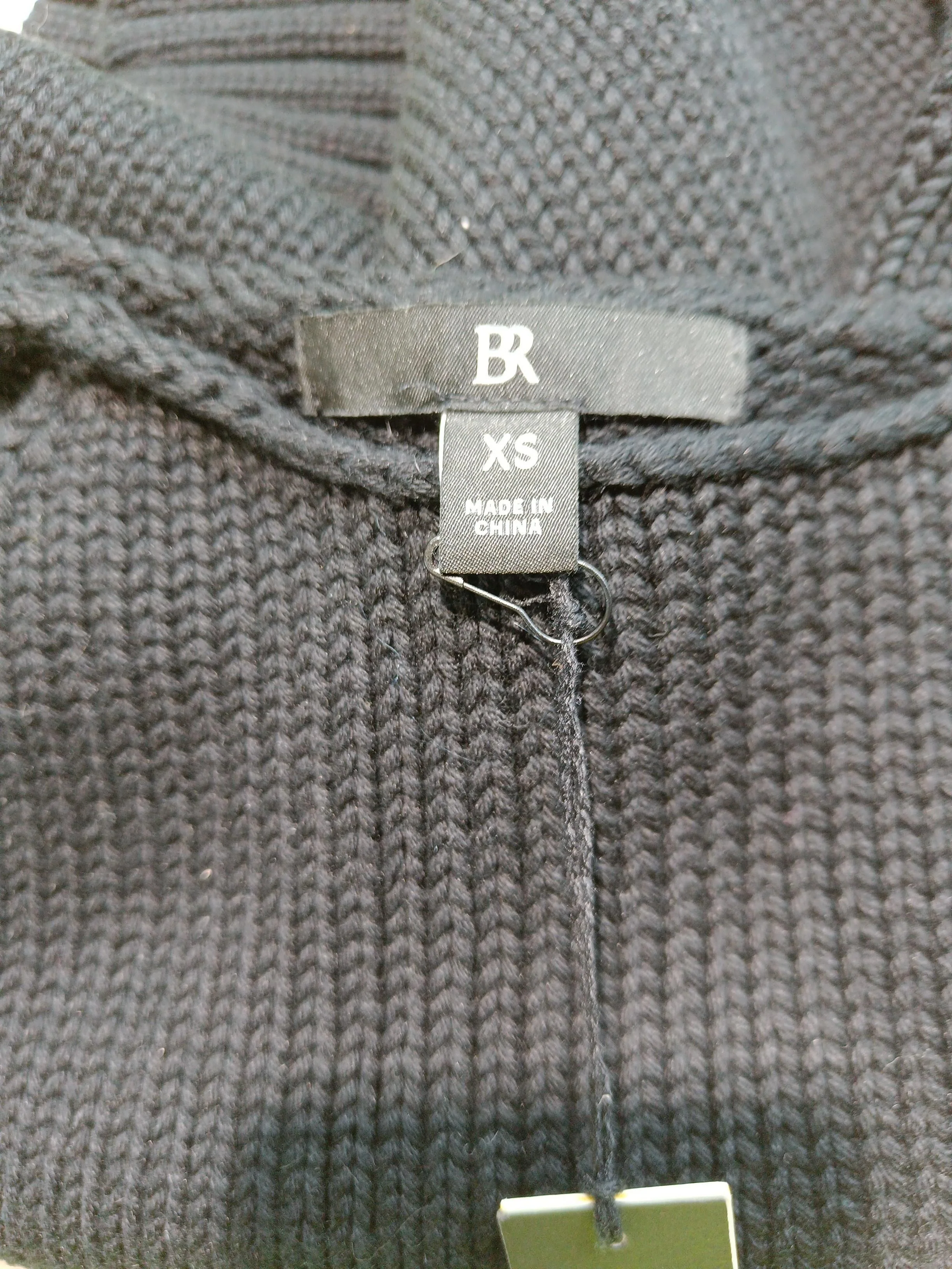 Banana Republic Women's Jumper XS Black Cotton with Silk High Neck Vest - Image 5