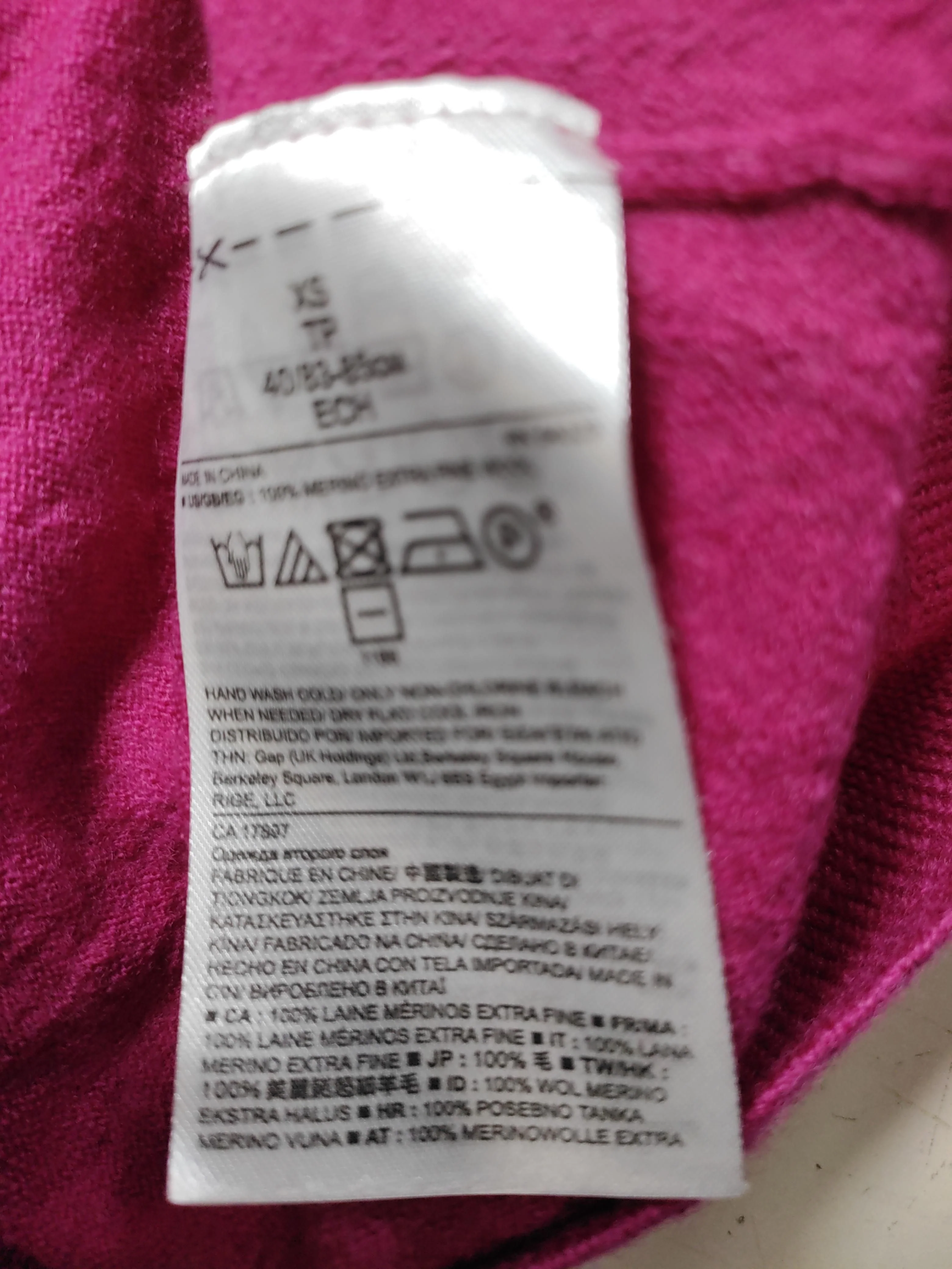 Banana Republic Women's Jumper XS Pink 100% Wool Crew Neck Pullover - Image 7