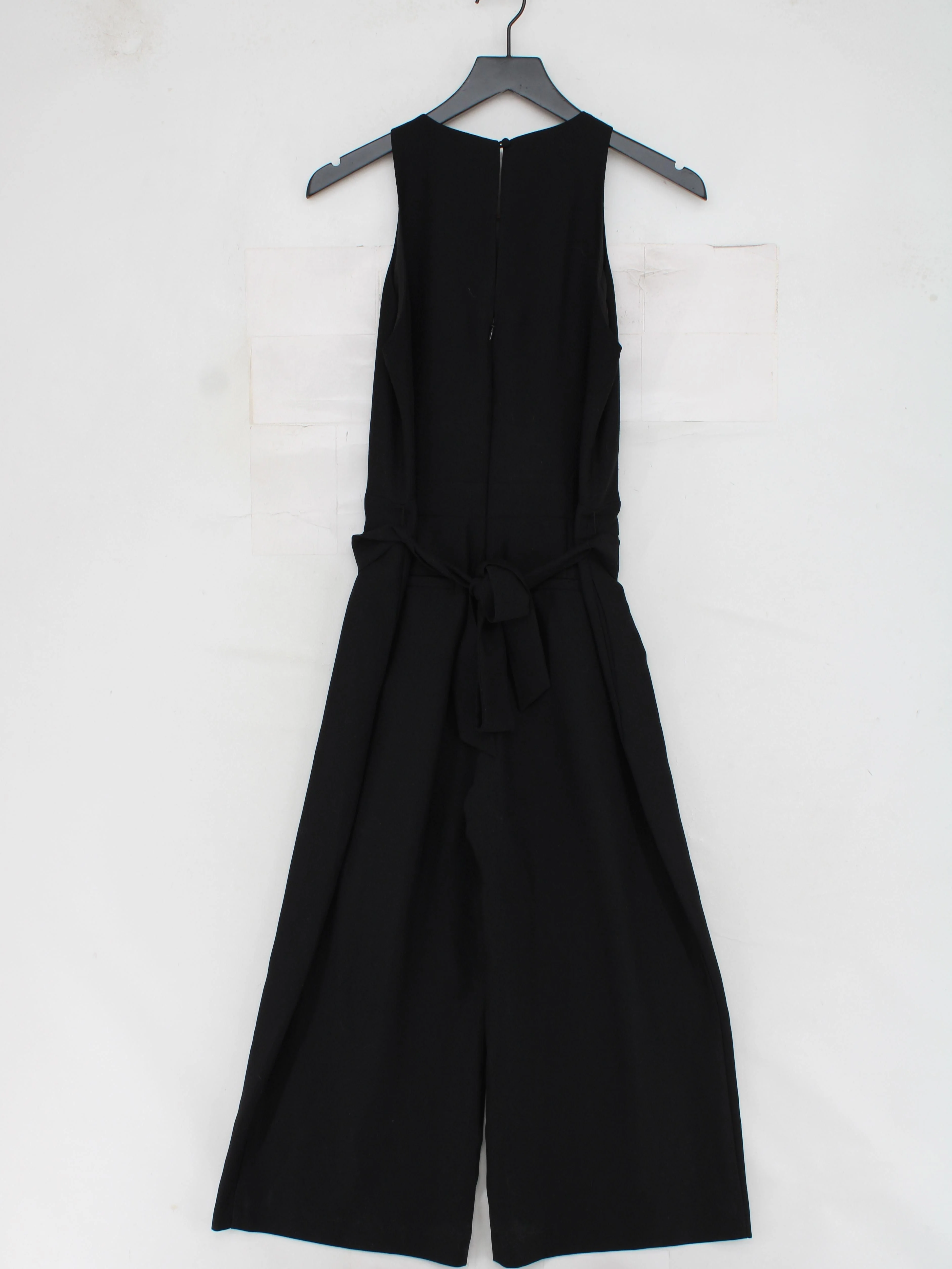 Banana Republic Women's Jumpsuit UK 10 Black 100% Polyester Wide-Leg Jumpsuit - Image 2