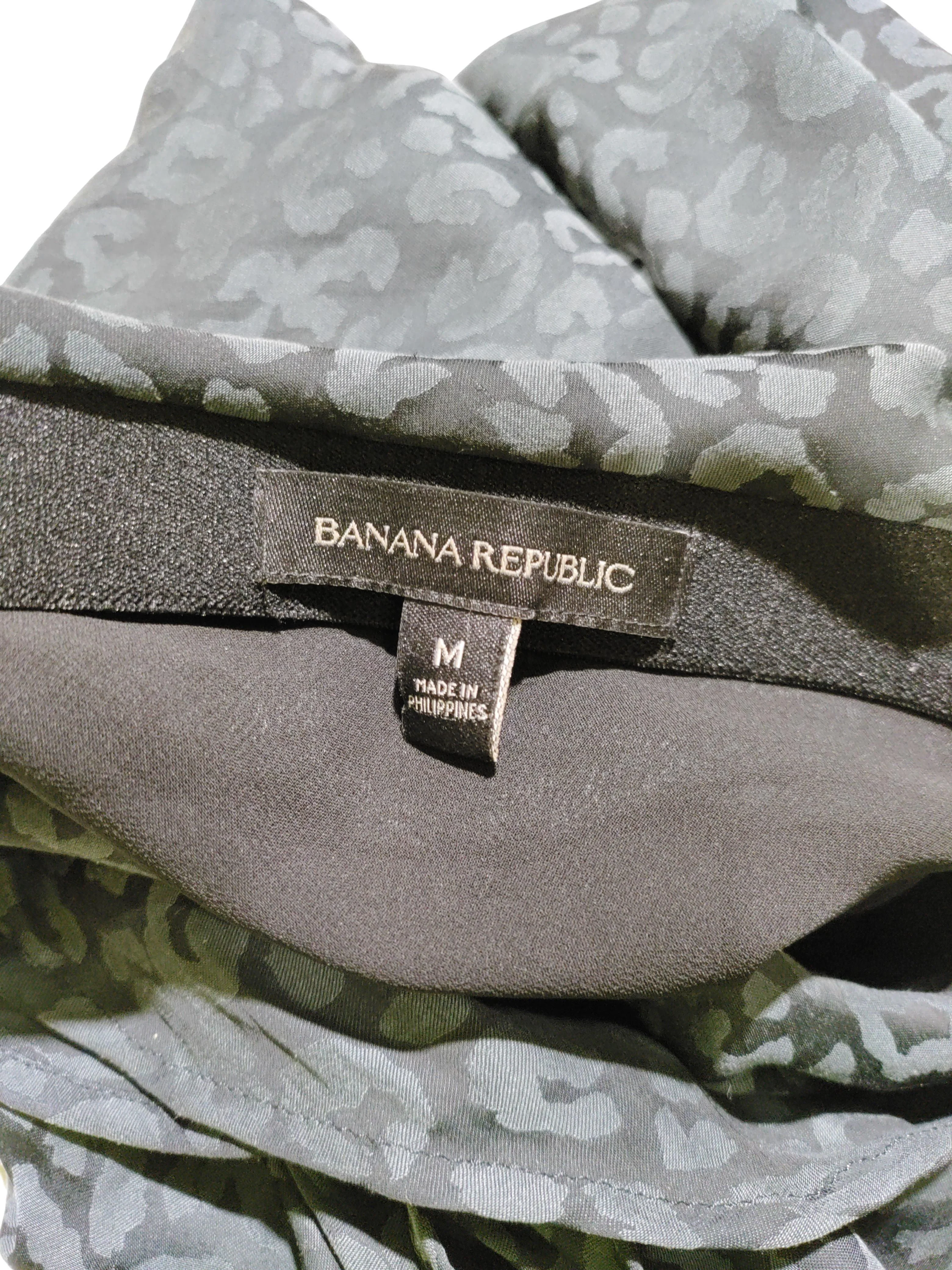 Banana Republic Women's Midi Skirt M Grey 100% Polyester A-Line - Image 5