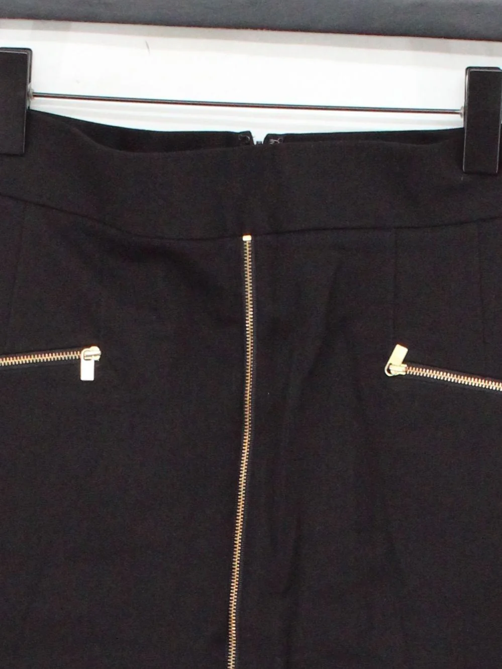 Banana Republic Women's Midi Skirt UK 10 Black Cotton - Image 3