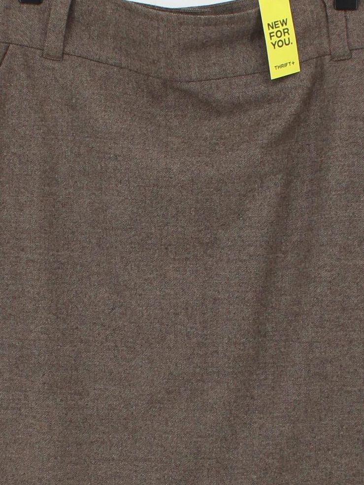 Banana Republic Women's Midi Skirt UK 12 Brown Wool - Image 3