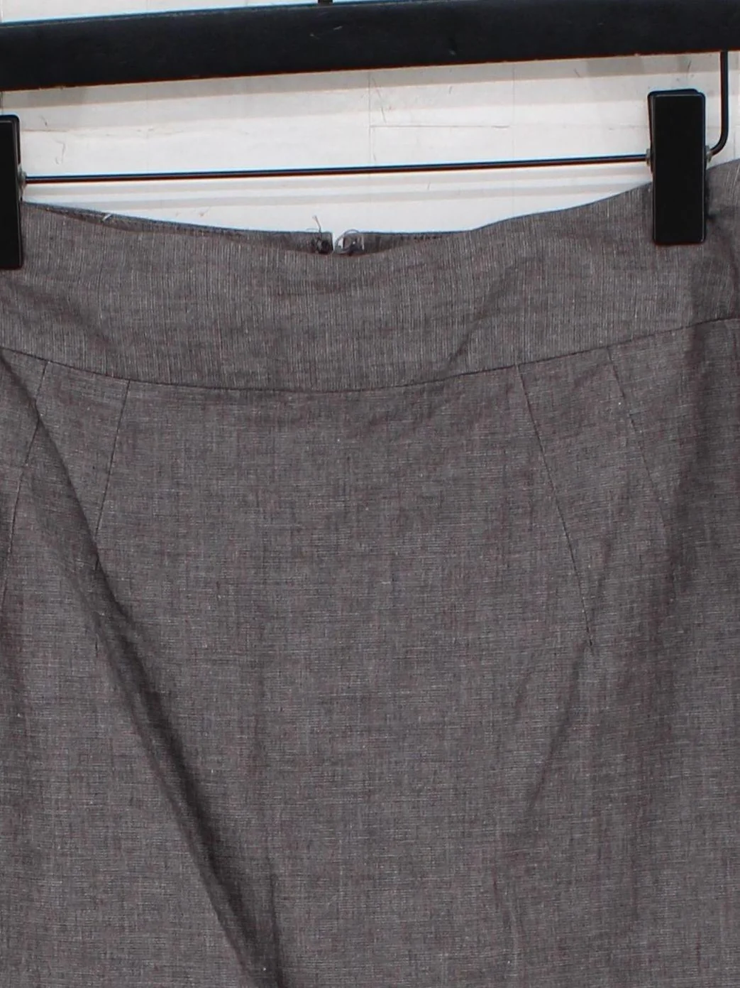 Banana Republic Women's Mini Skirt UK 10 Brown Cotton with Linen, Spandex Mini - Image 3