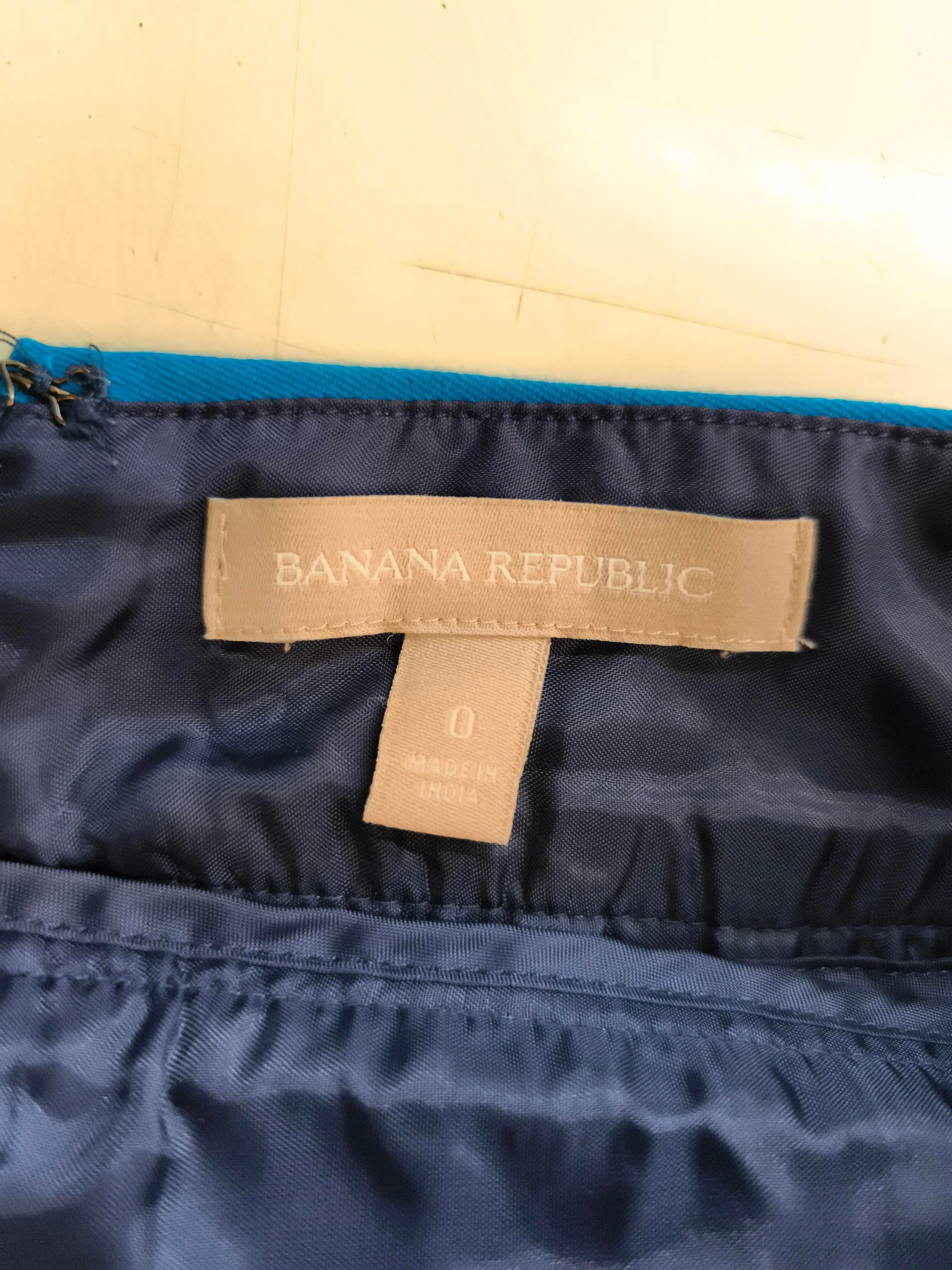 Banana Republic Women's Mini Skirt UK 4 Blue Cotton with Rayon, Other Short Mini - Image 6