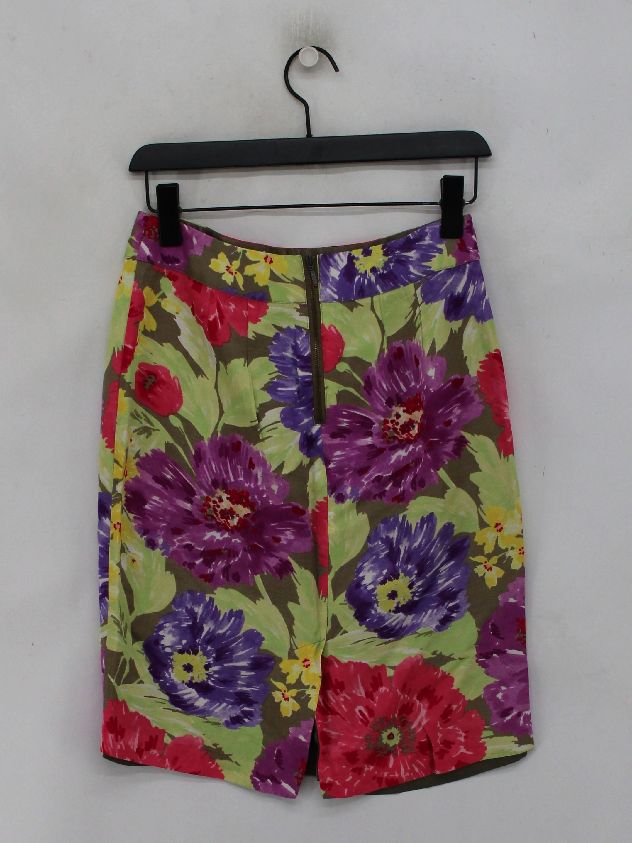 Banana Republic Women's Mini Skirt UK 8 Multi Viscose with Linen, Acetate Mini - Image 2