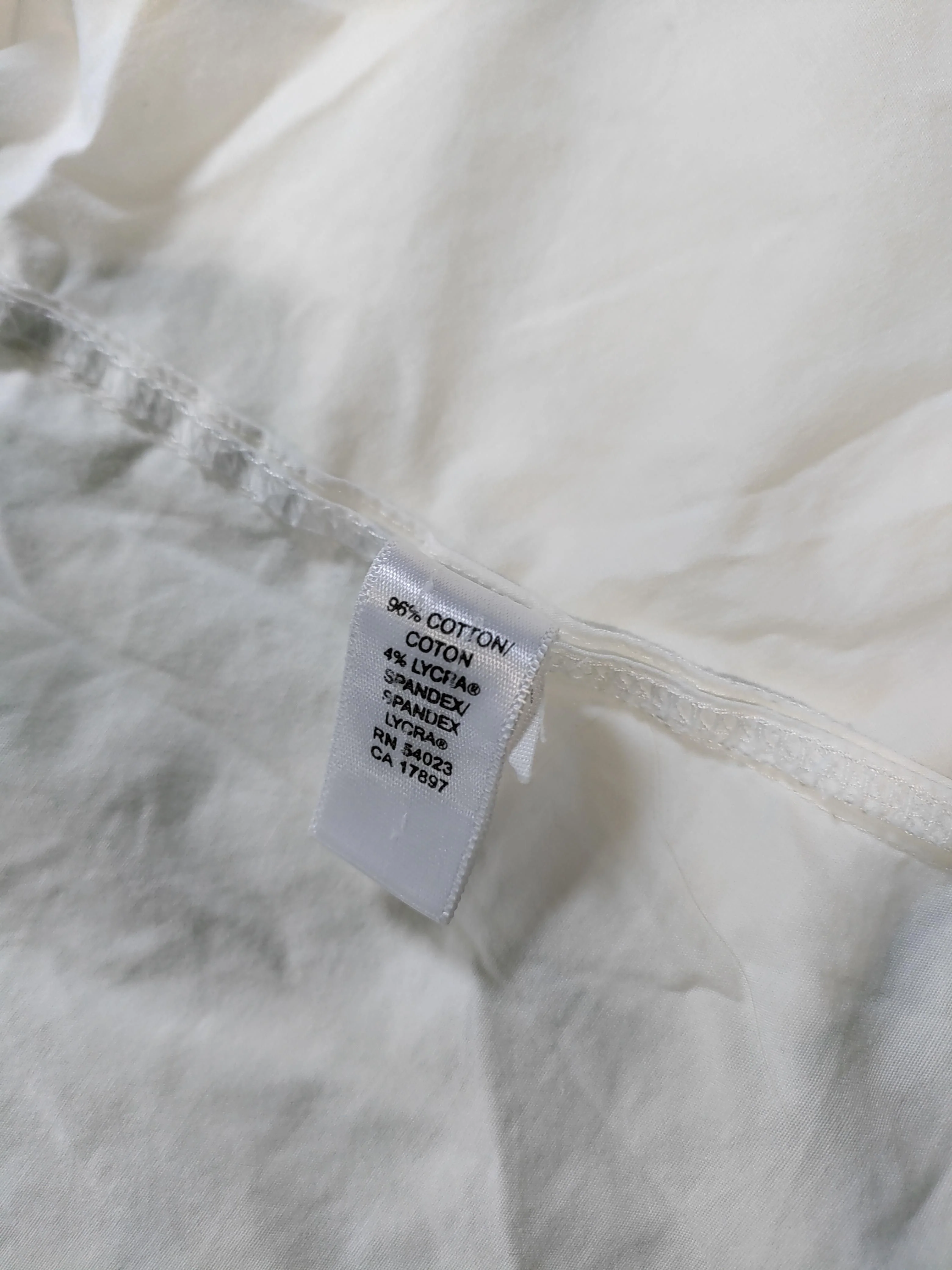 Banana Republic Women's Shirt M White Cotton with Elastane Basic - Image 7
