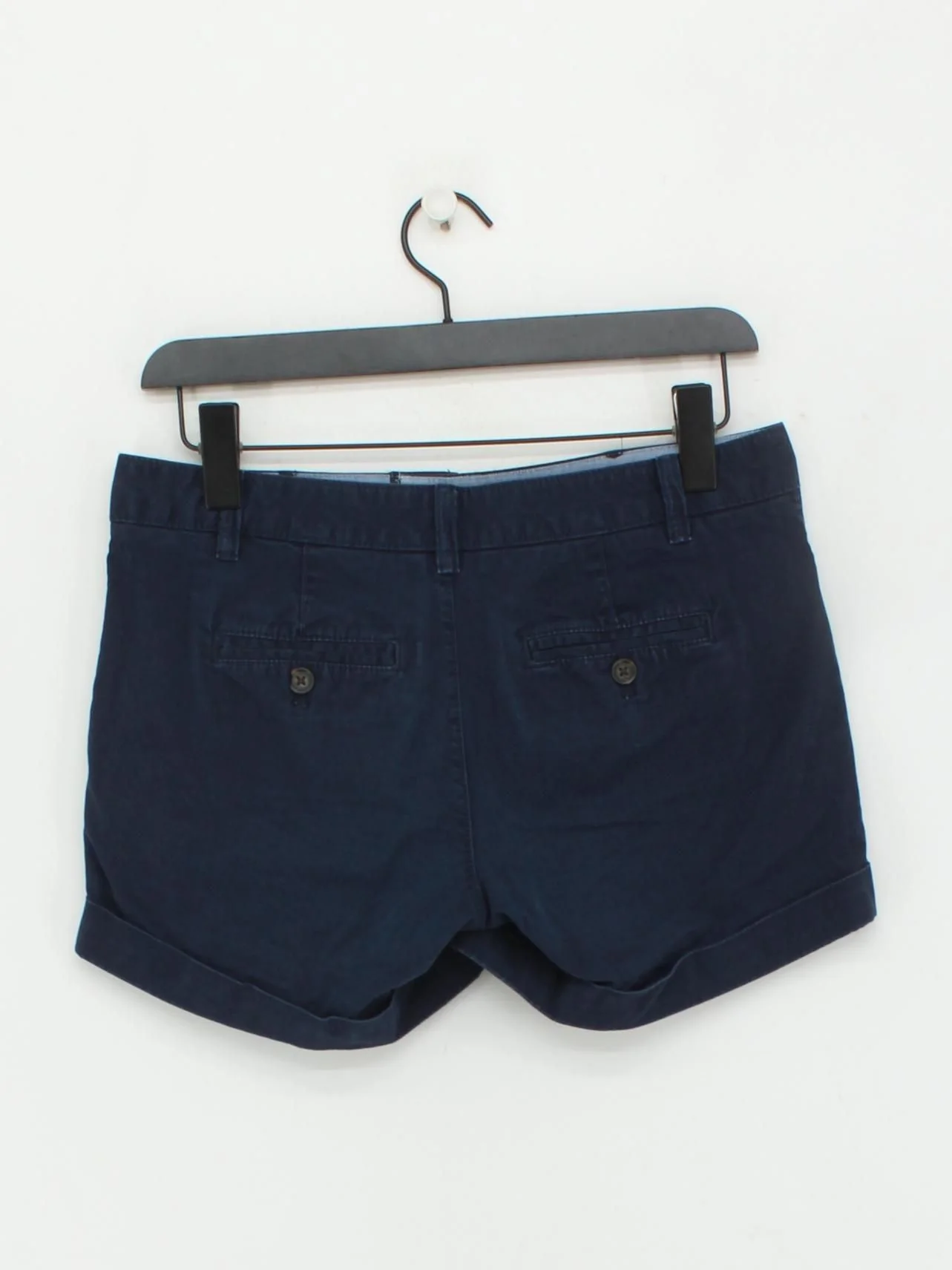 Banana Republic Women's Shorts UK 6 Blue Cotton with Elastane Cut-Off - Image 2