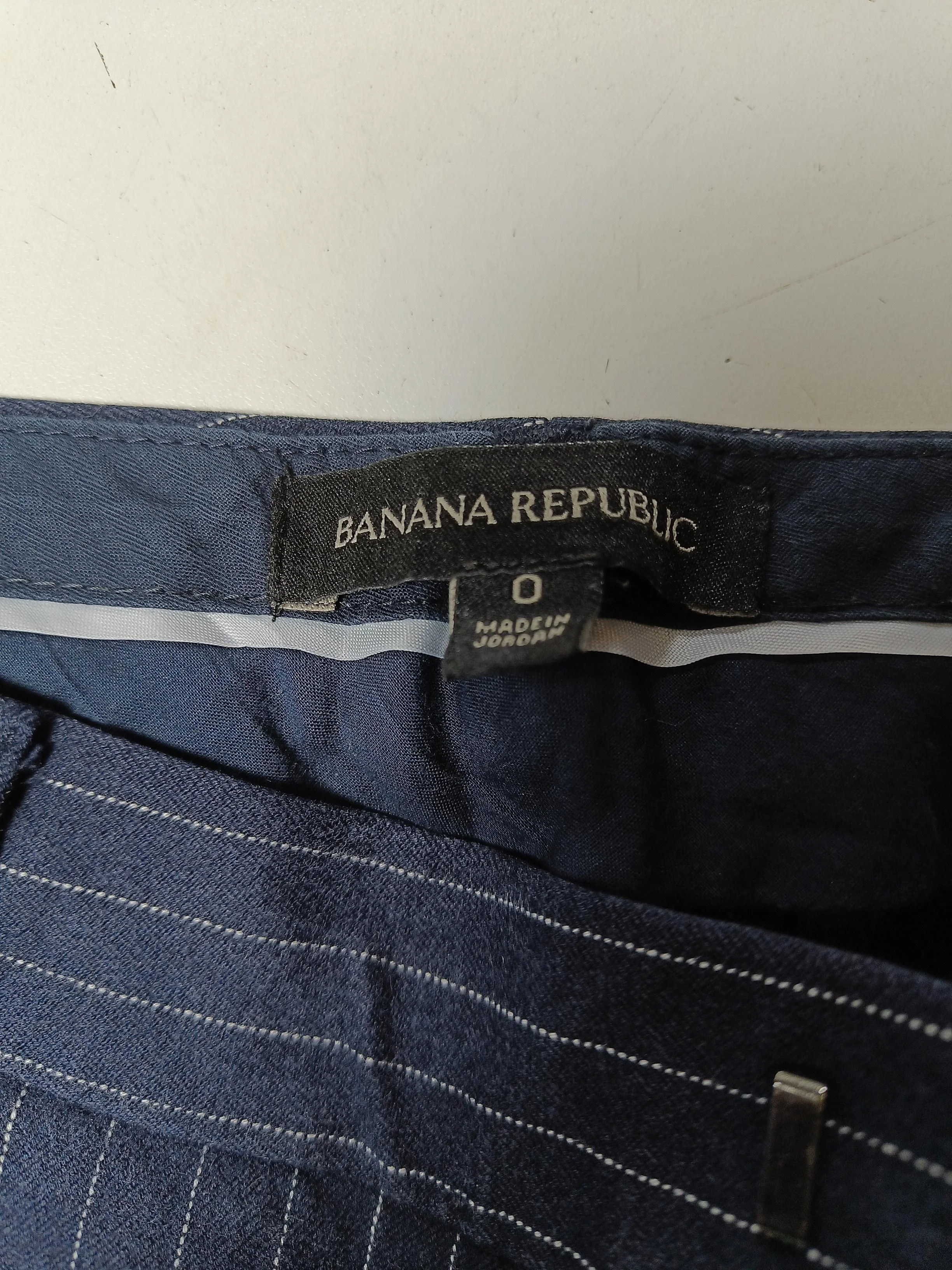 Banana Republic Women's Suit Trousers UK 4 Blue Polyester - Image 5