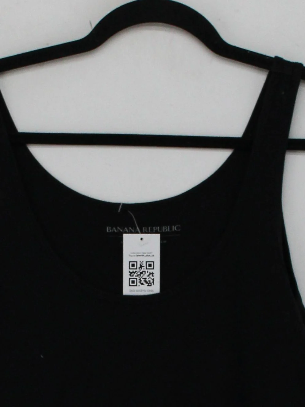 Banana Republic Women's T-Shirt L Black 100% Other Sleeveless Round Neck Basic - Image 3