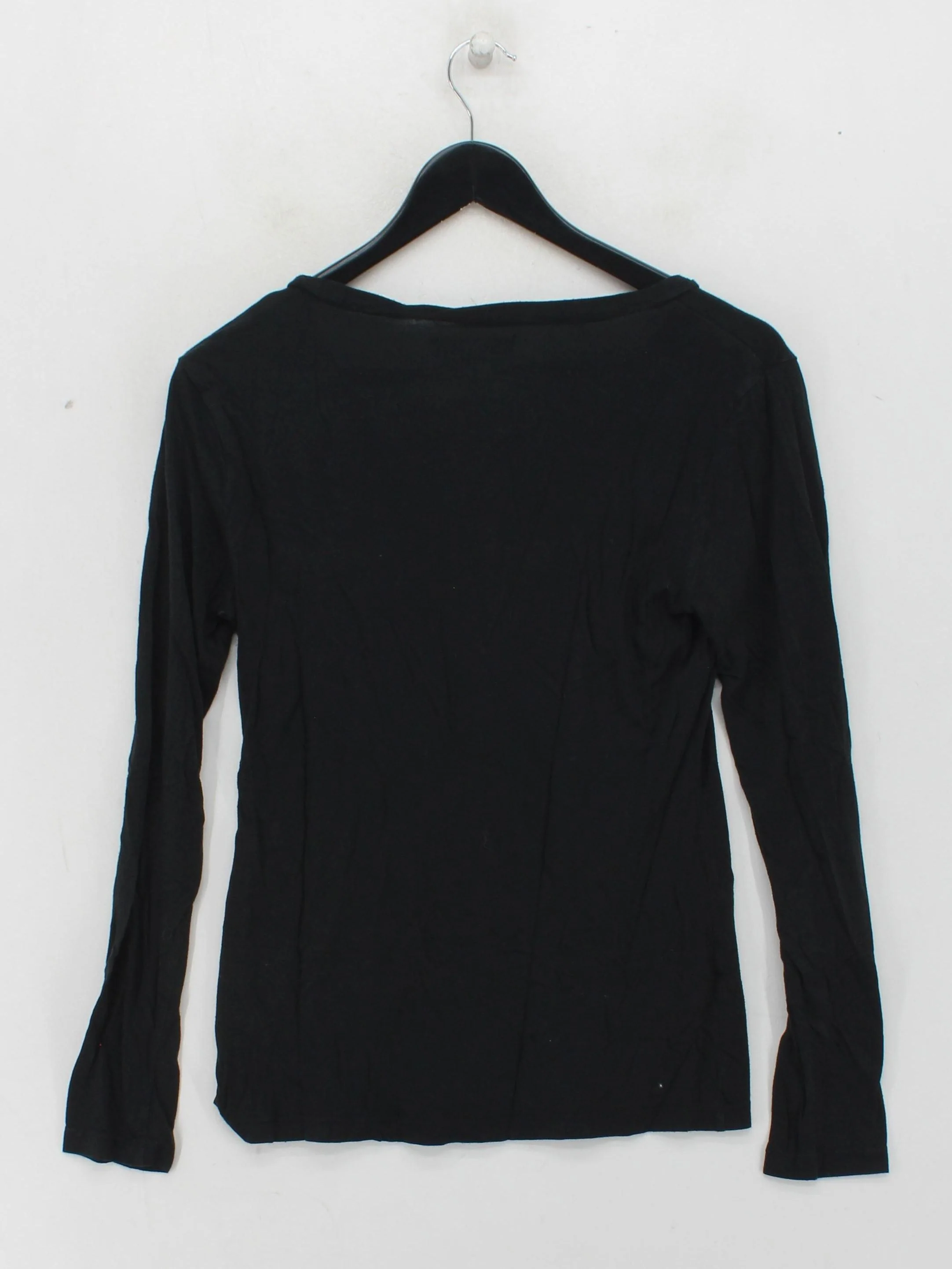 Banana Republic Women's T-Shirt M Black Cotton with Lyocell Modal Basic - Image 2