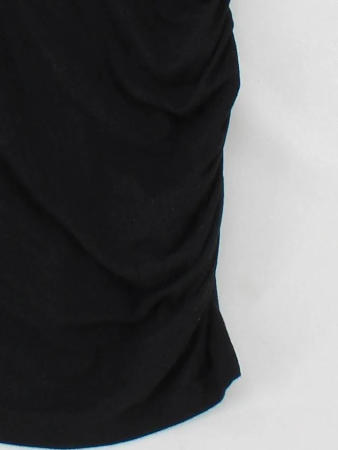 Banana Republic Women's T-Shirt S Black Viscose with Spandex Basic - Image 4