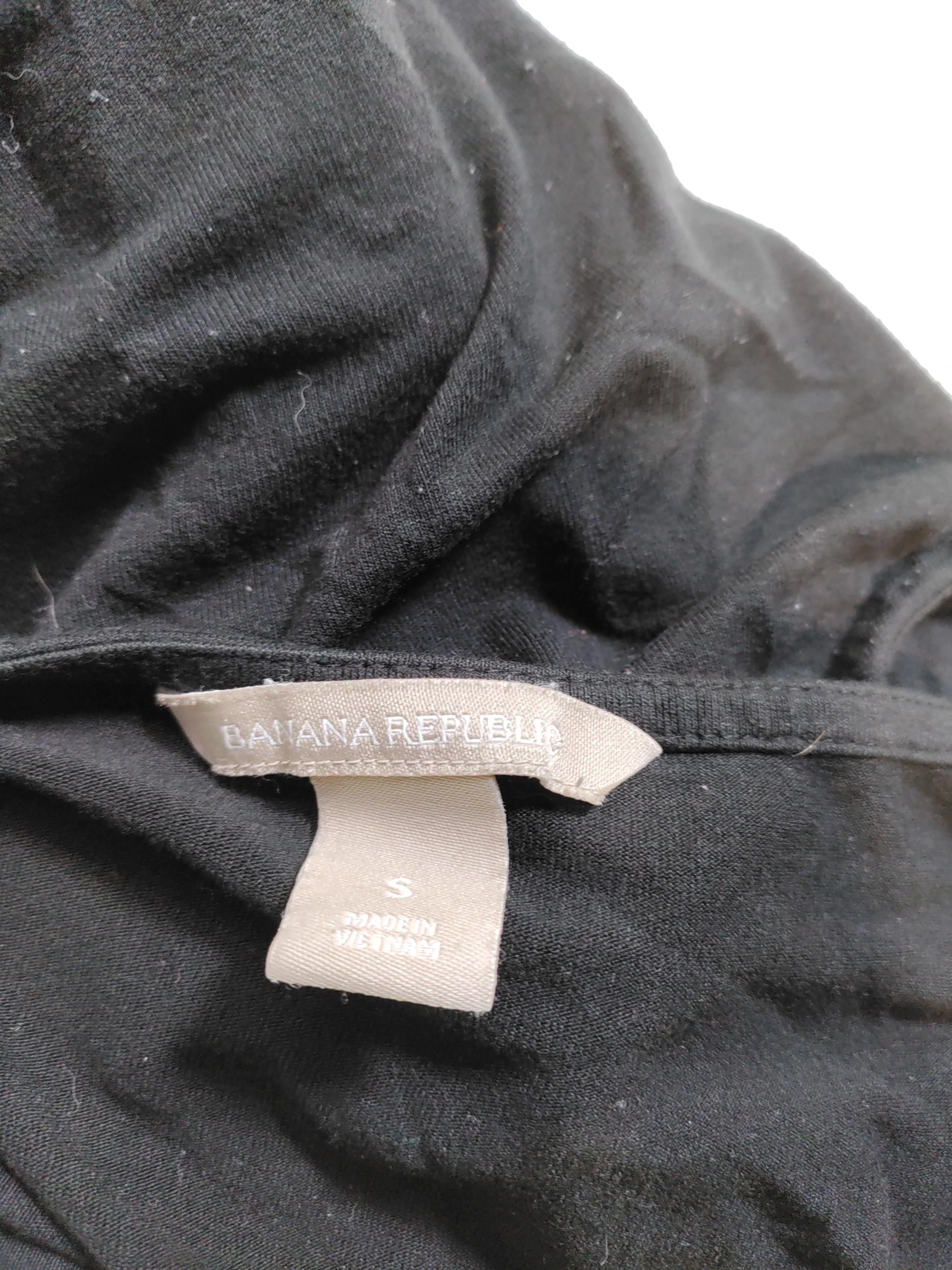 Banana Republic Women's T-Shirt S Black Viscose with Spandex Basic - Image 6