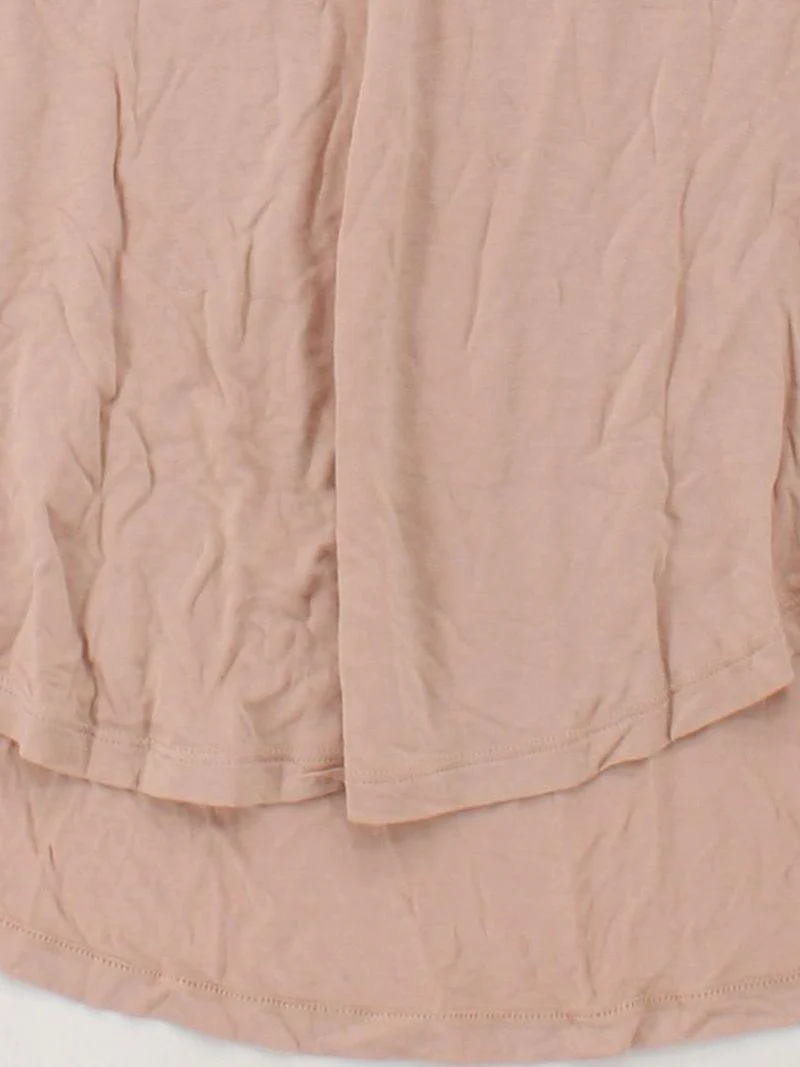 Banana Republic Women's T-Shirt S Tan 100% Viscose Short Sleeve Round Neck Basic - Image 4