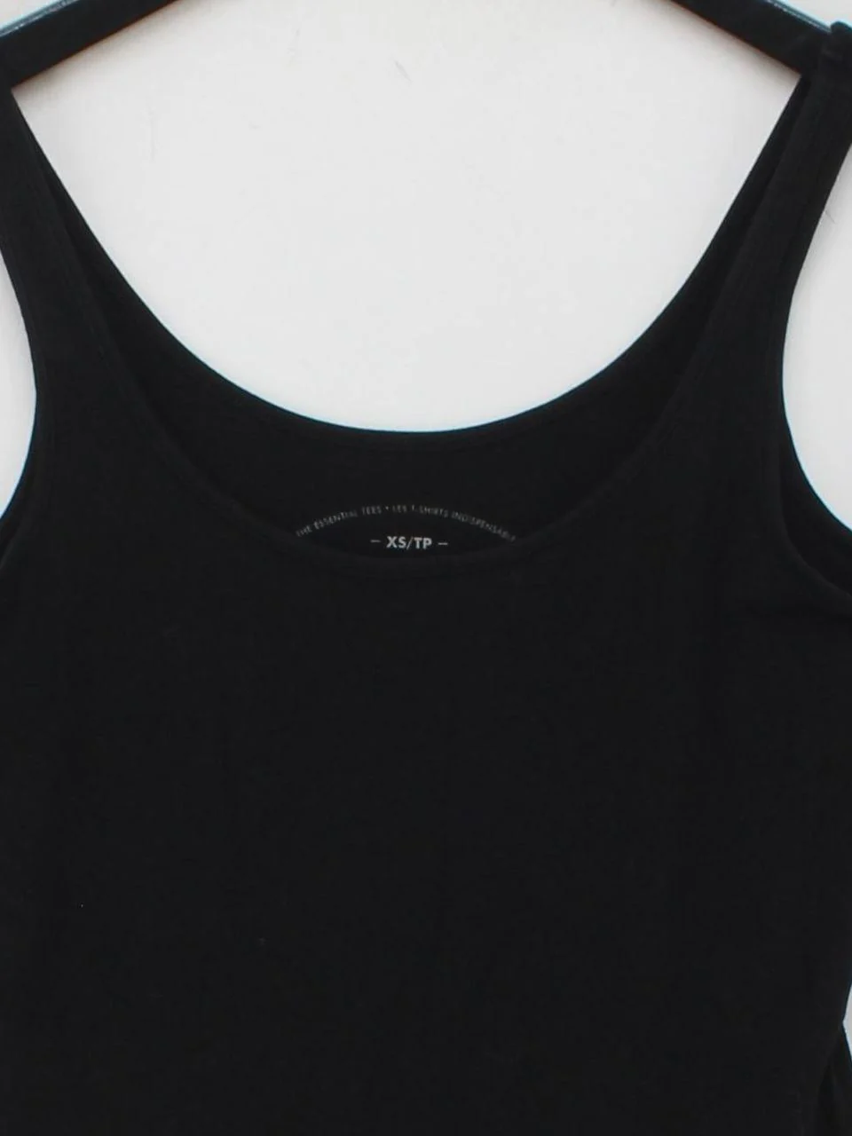 Banana Republic Women's T-Shirt XS Black 100% Other Sleeveless Round Neck Basic - Image 3