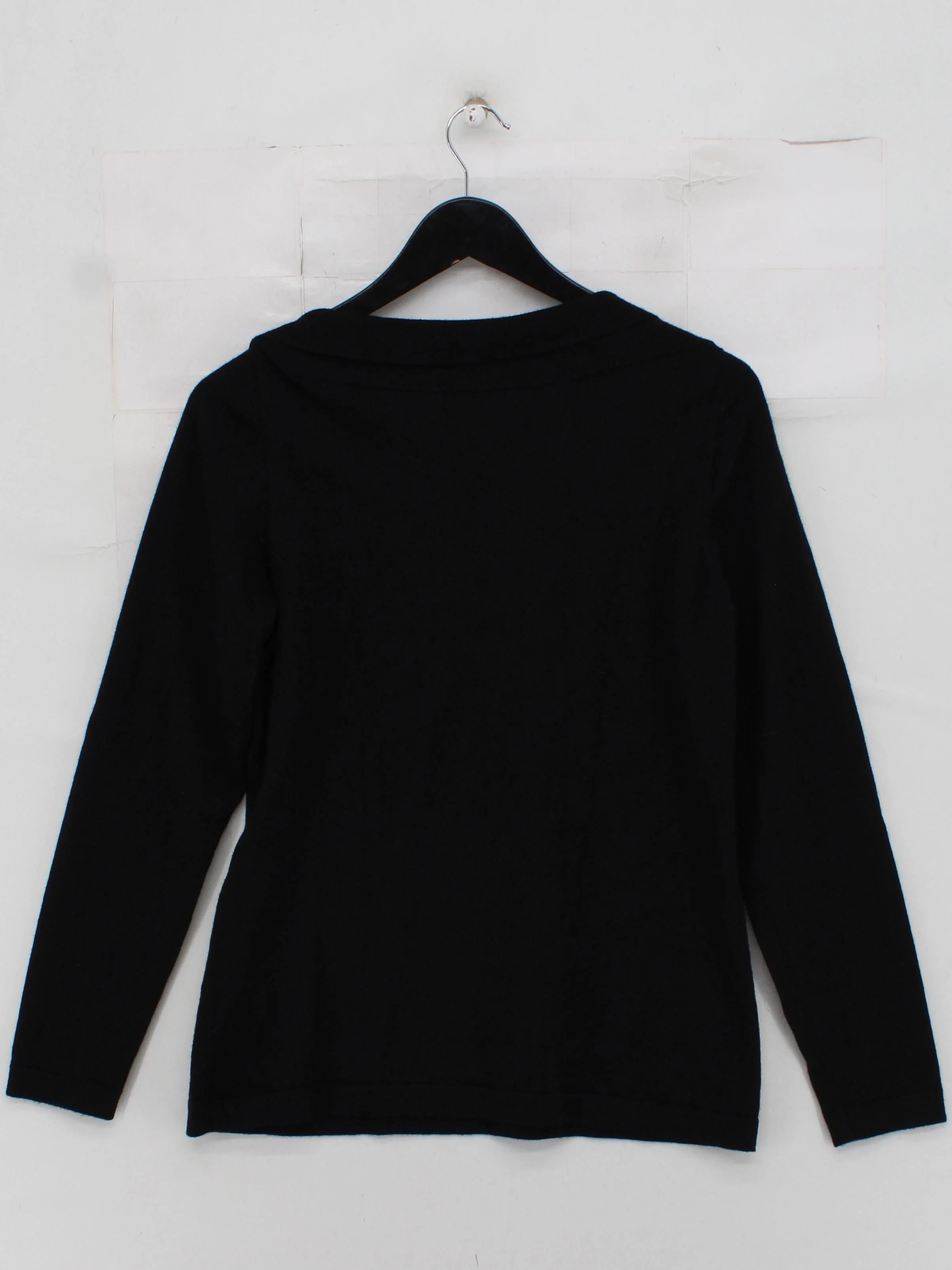 Banana Republic Women's Top L Black Wool with Nylon, Elastane Basic - Image 2