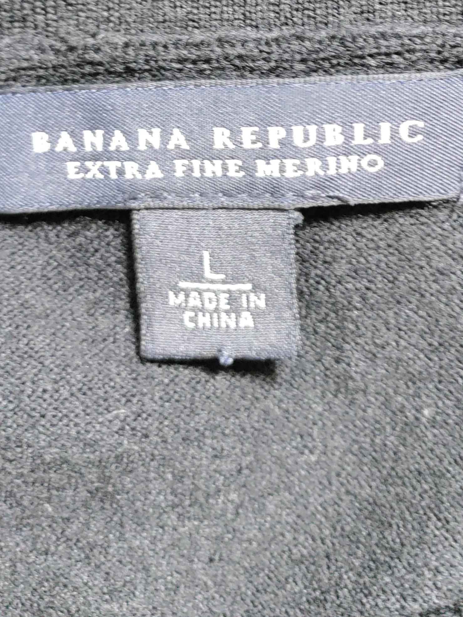 Banana Republic Women's Top L Black Wool with Nylon, Elastane Basic - Image 5