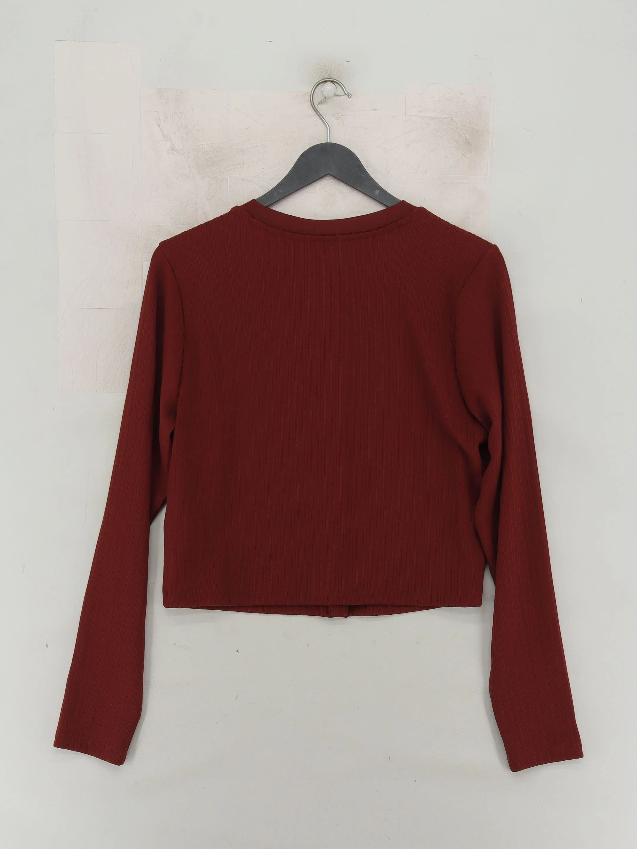 Banana Republic Women's Top L Red Polyester with Elastane Basic - Image 2