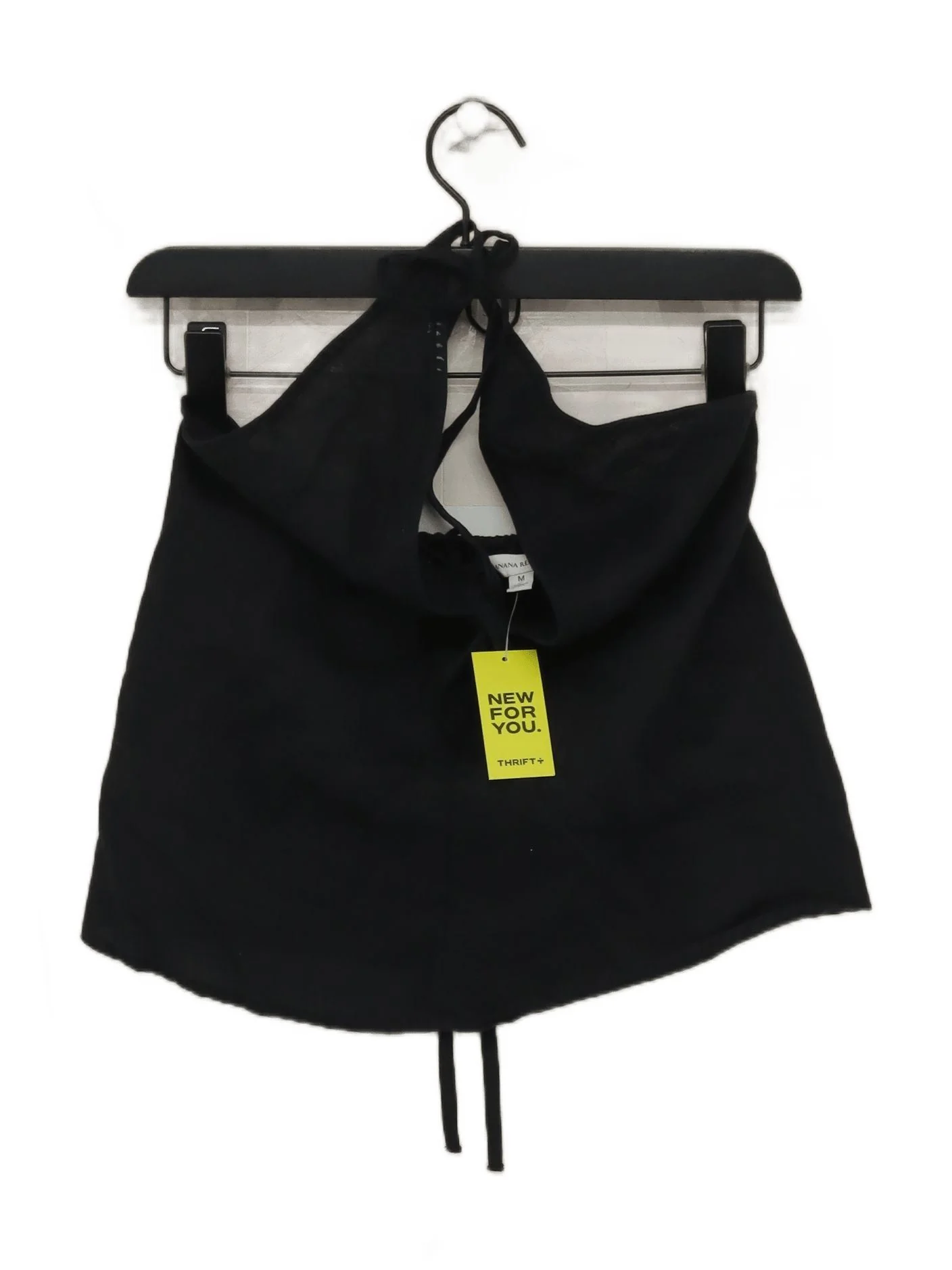 Banana Republic Women's Top M Black 100% Other Sleeveless V-Neck Basic