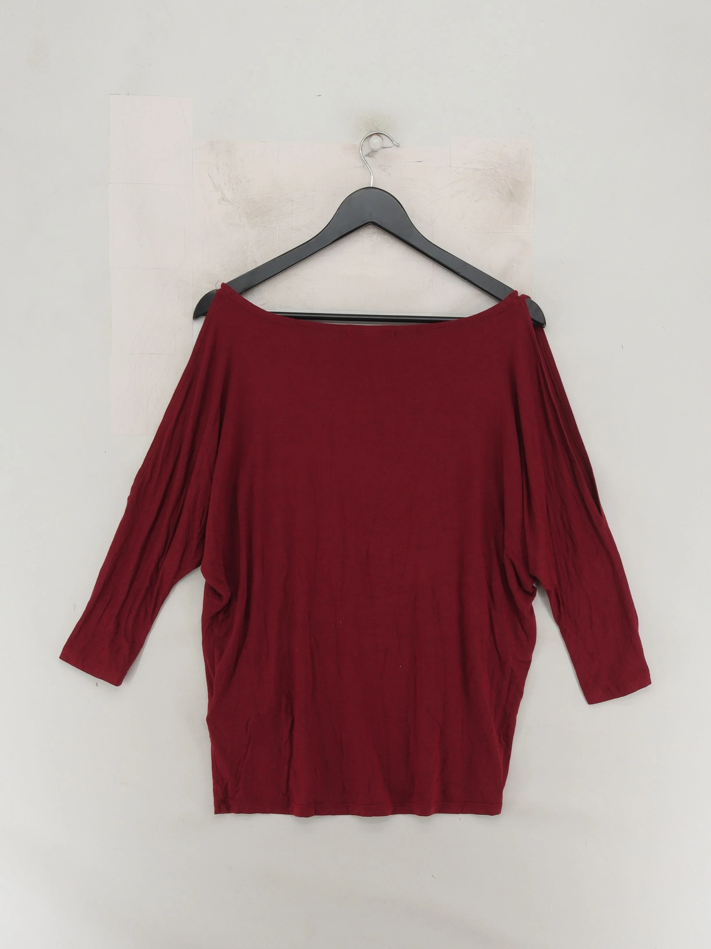 Banana Republic Women's Top S Red Rayon with Elastane Basic - Image 2
