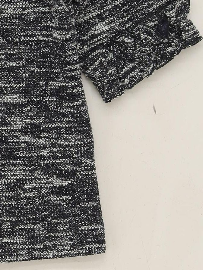 Banana Republic Women's Top XS Black Polyester with Cotton Basic - Image 4