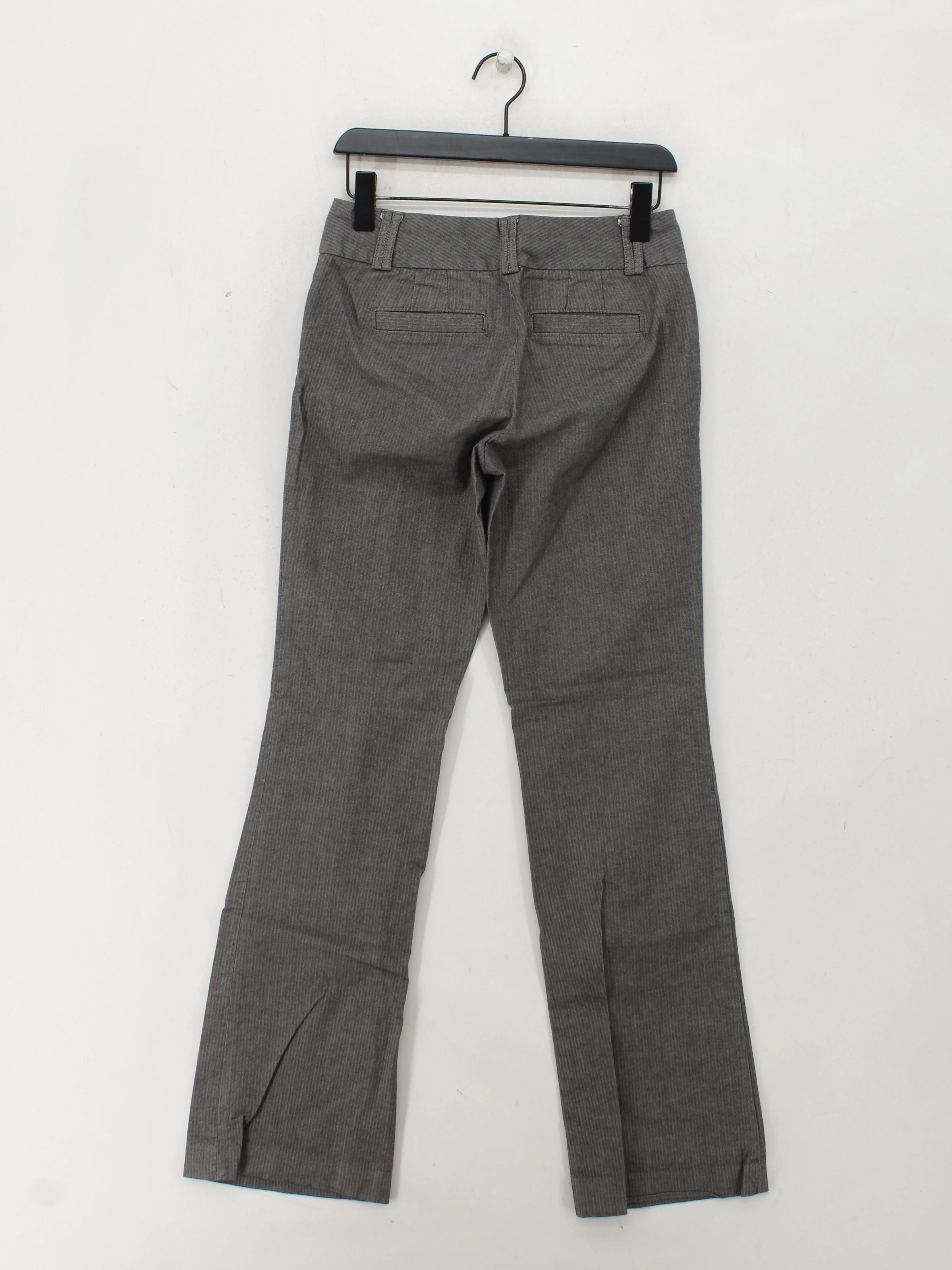 Banana Republic Women's Trousers M Grey Cotton with Elastane Straight Chino - Image 2