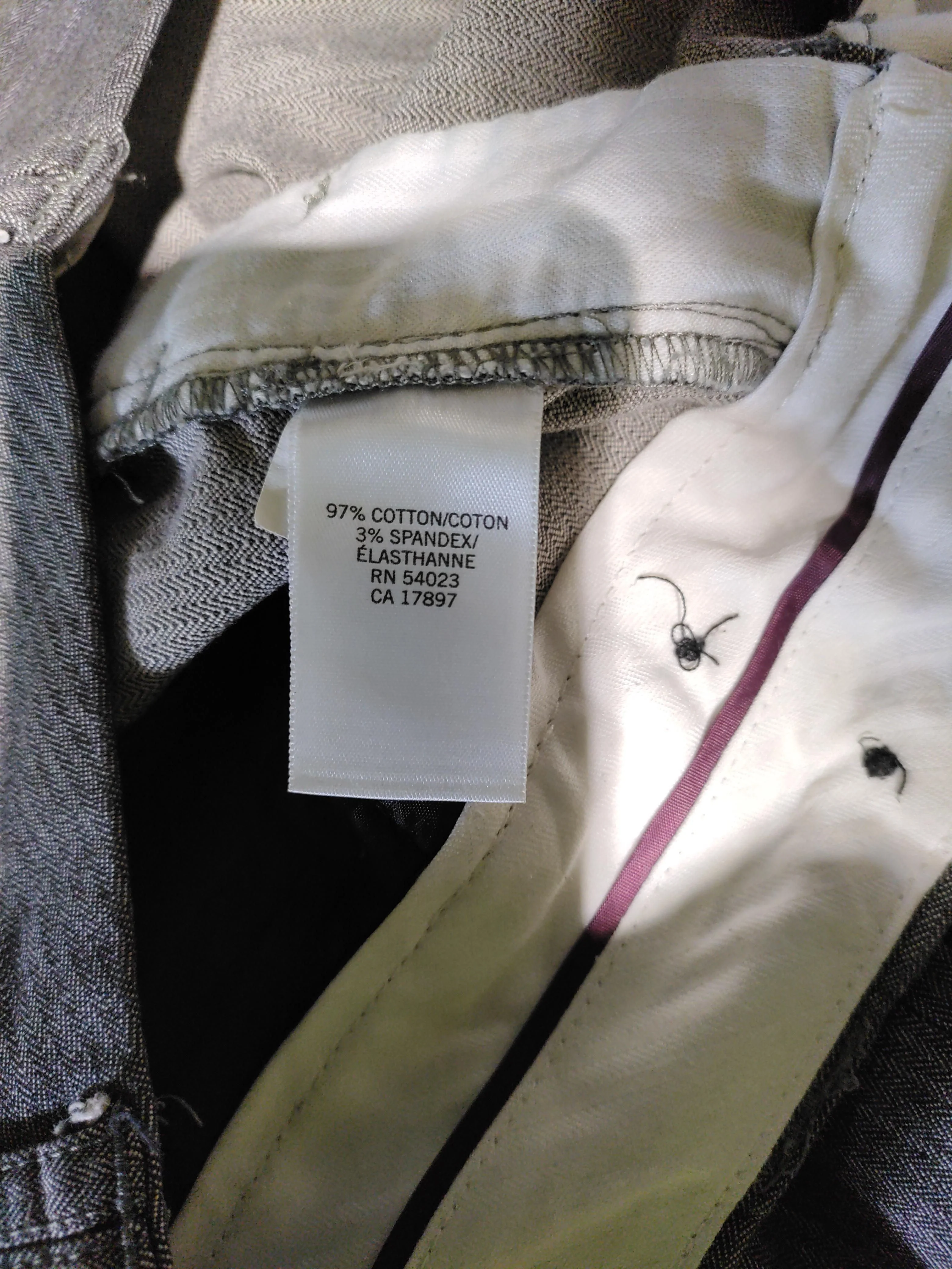 Banana Republic Women's Trousers M Grey Cotton with Elastane Straight Chino - Image 6