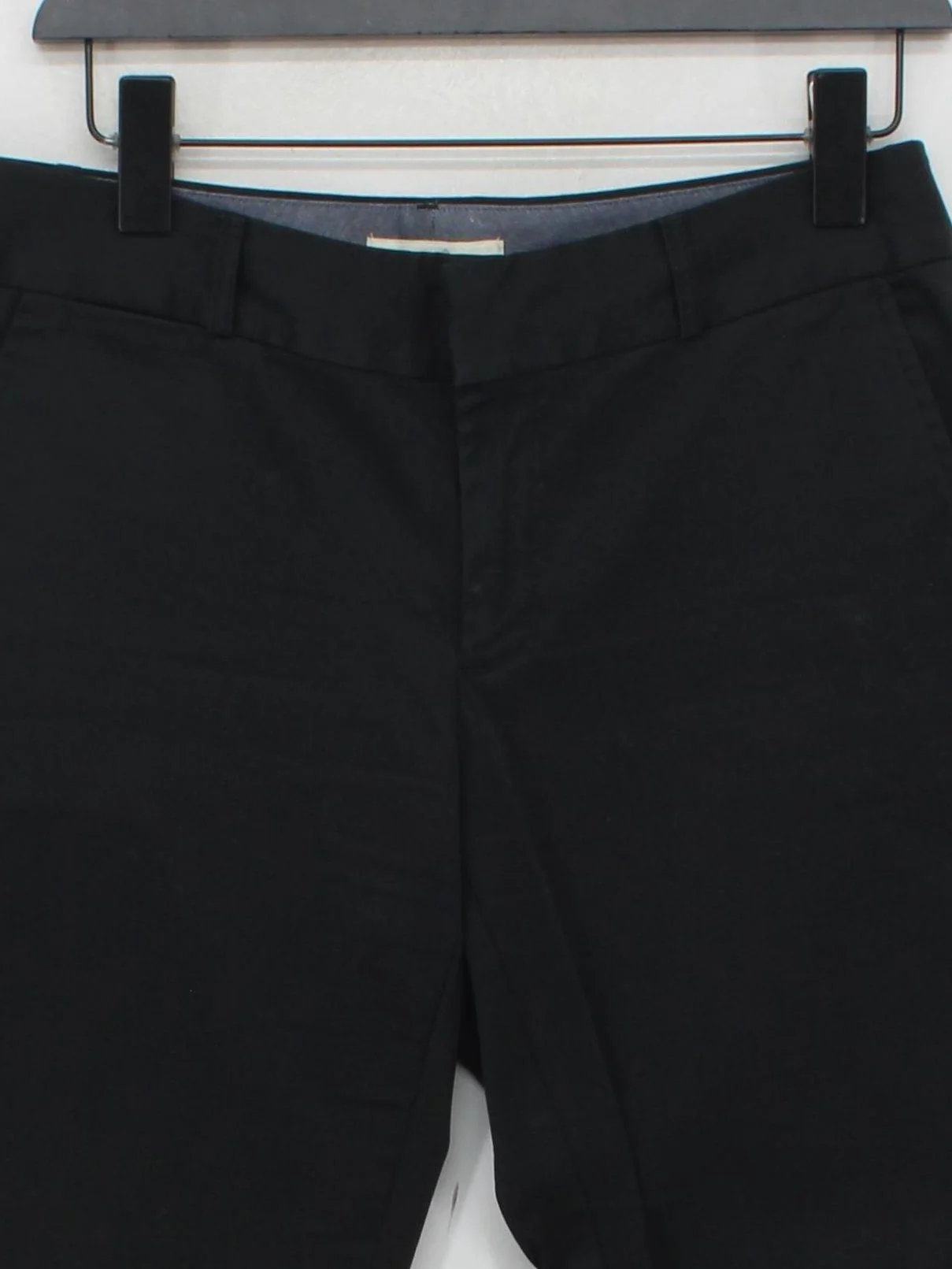 Banana Republic Women's Trousers UK 10 Black Cotton with Elastane Cropped - Image 3