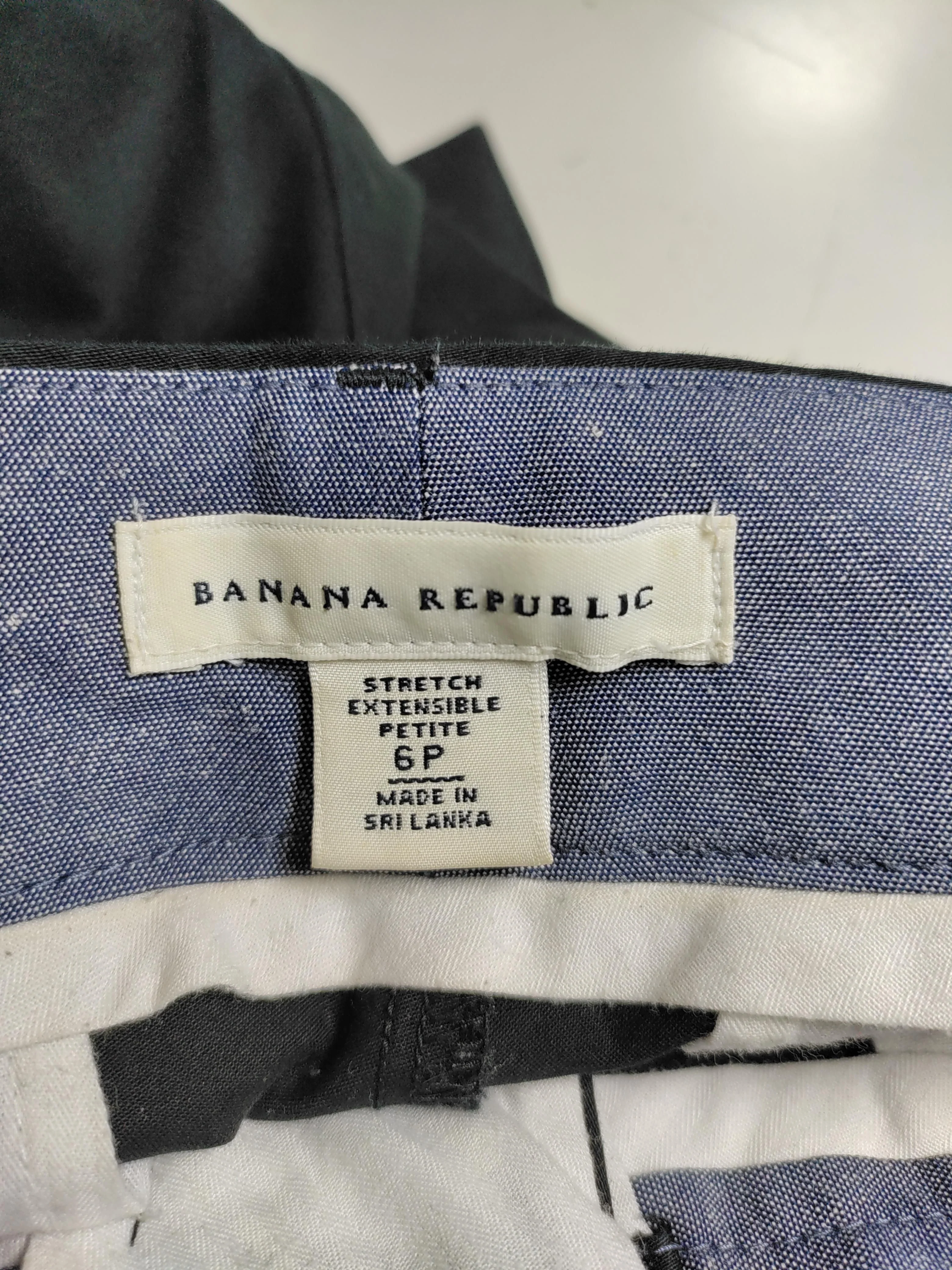 Banana Republic Women's Trousers UK 10 Black Cotton with Elastane Cropped - Image 7