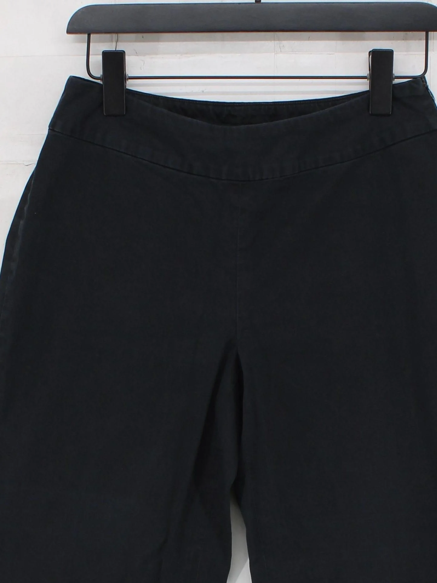 Banana Republic Women's Trousers UK 10 Black Cotton with Spandex Straight Chino - Image 3