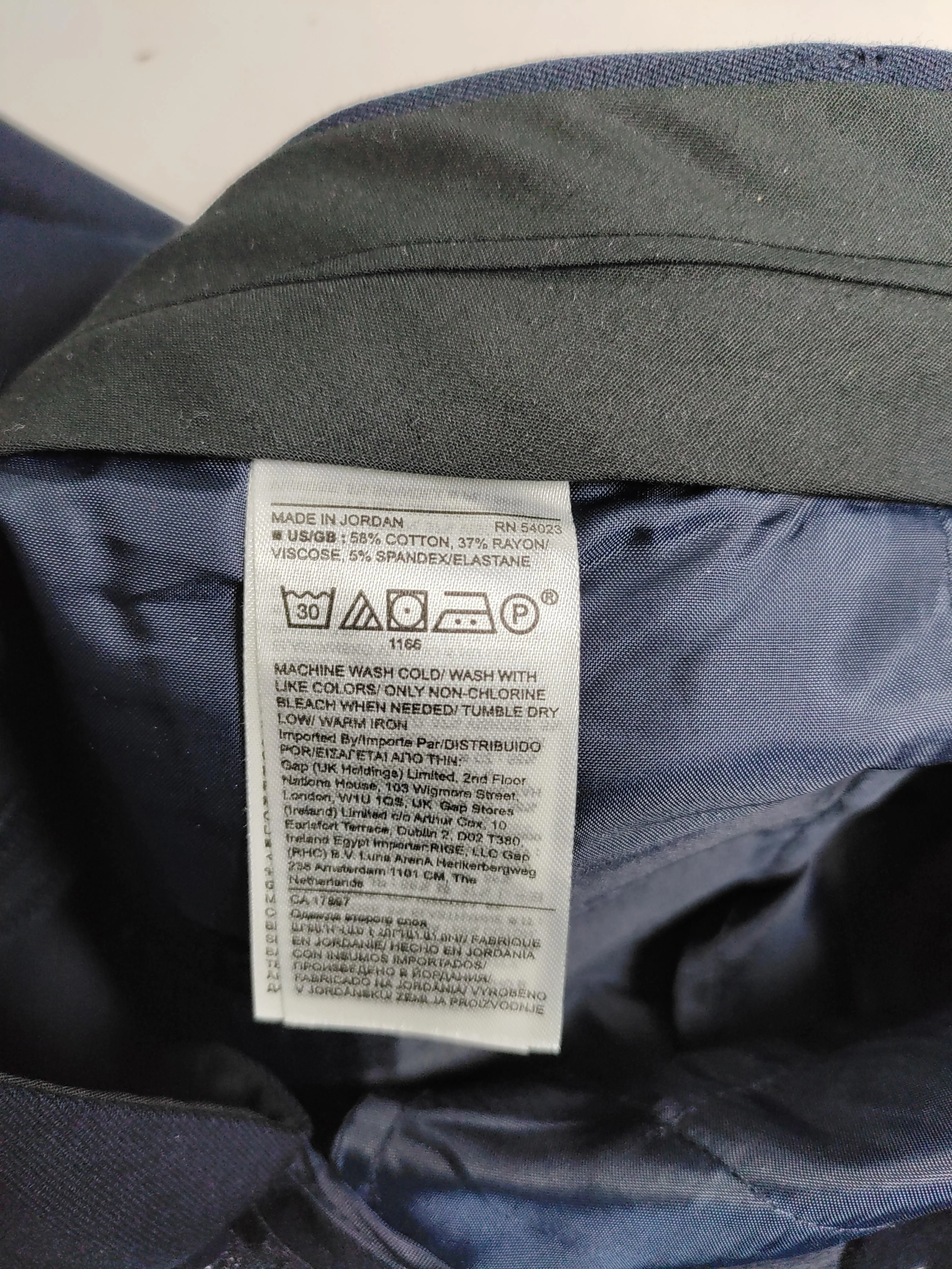 Banana Republic Women's Trousers UK 10 Blue Cotton - Image 6