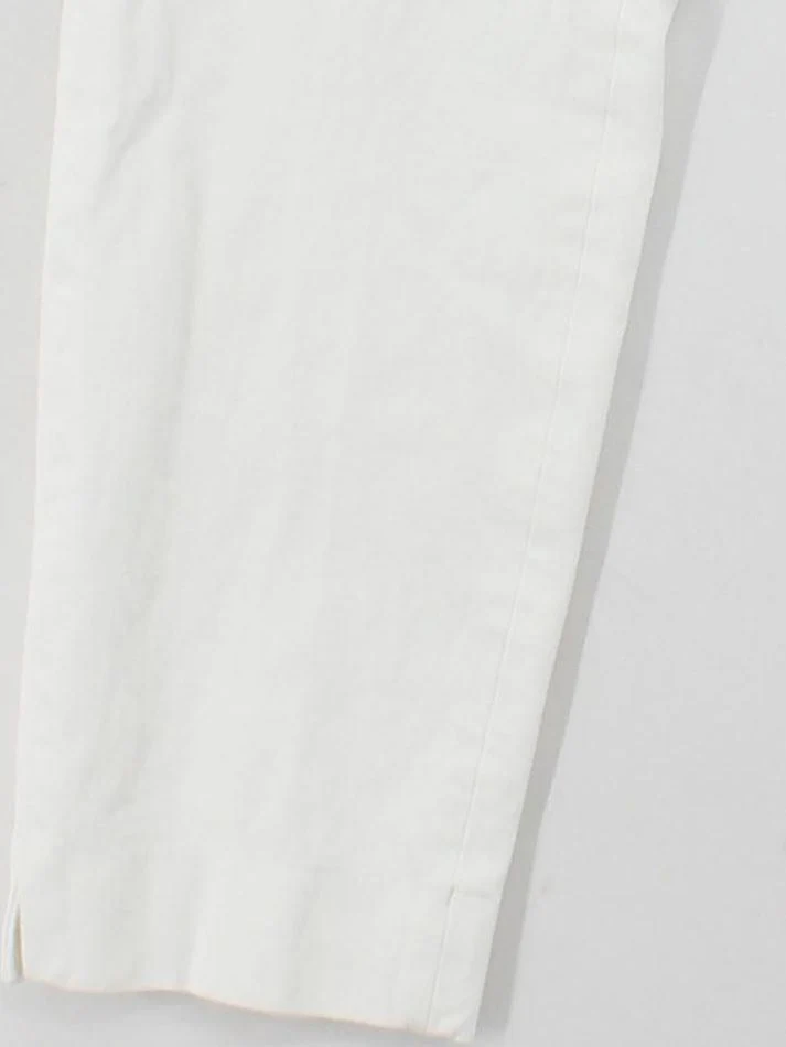 Banana Republic Women's Trousers UK 14 White Viscose - Image 4