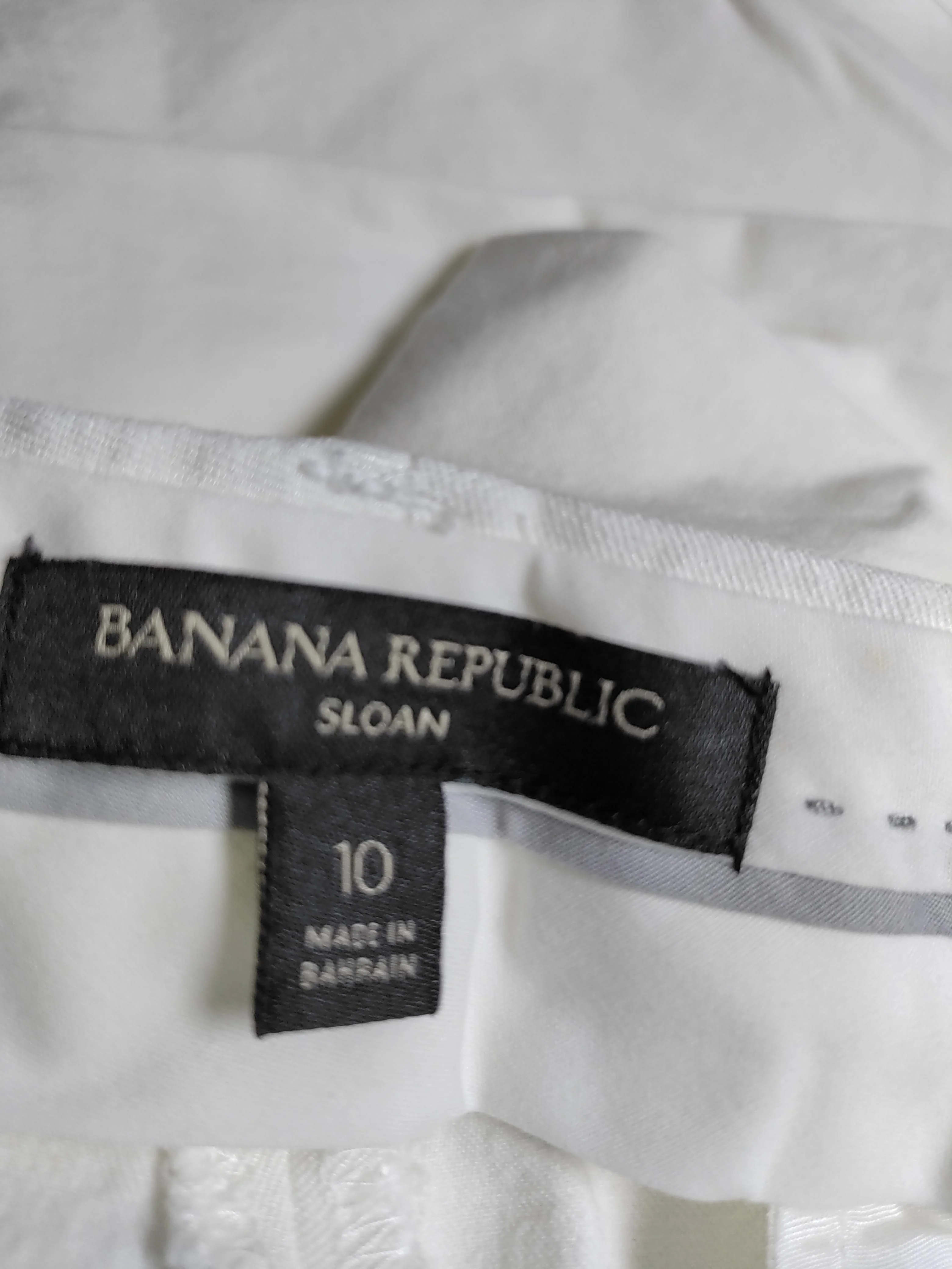 Banana Republic Women's Trousers UK 14 White Viscose - Image 8