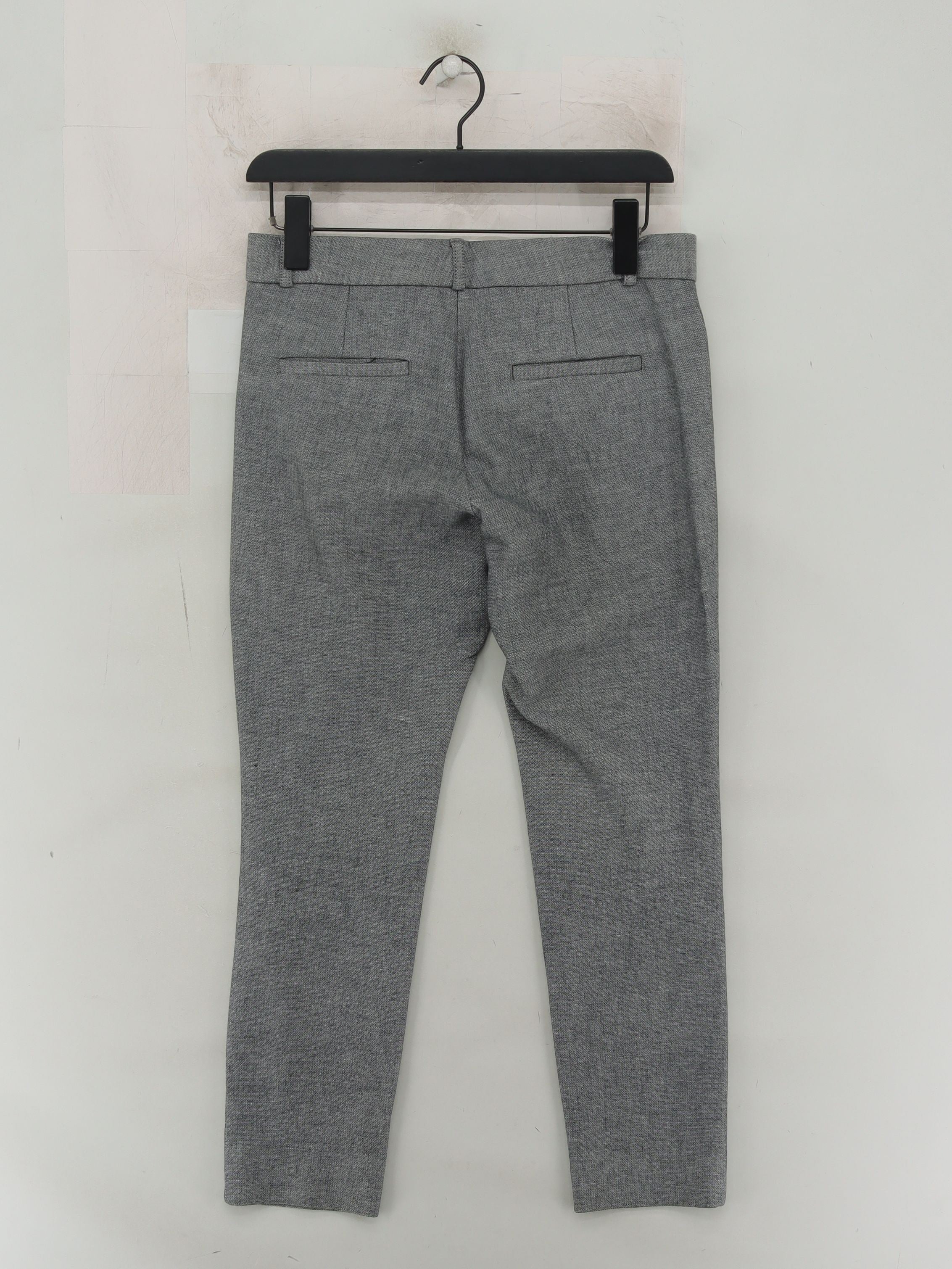 Banana Republic Women's Trousers UK 6 Grey Cotton with Viscose, Elastane Chino - Image 2