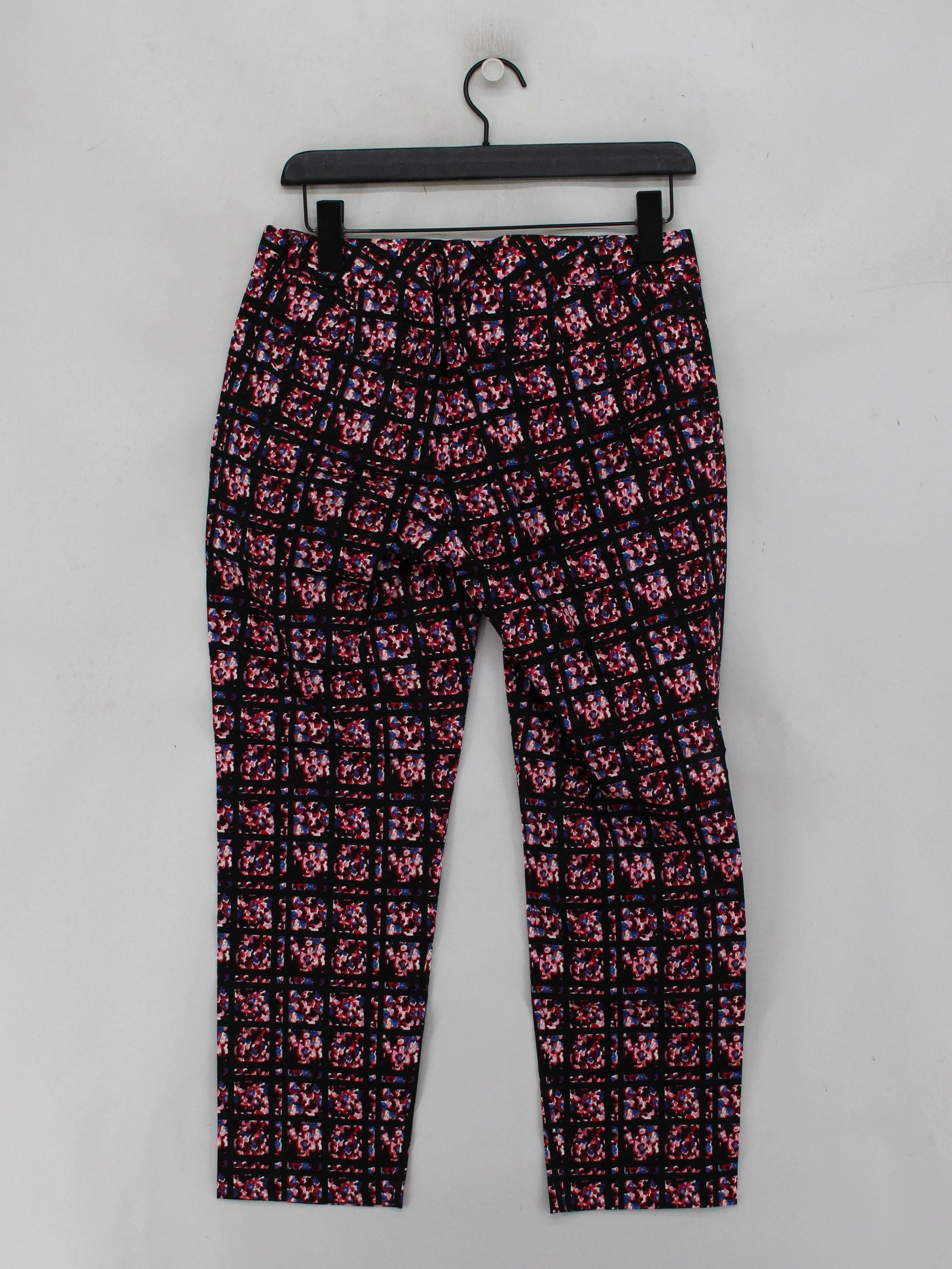 Banana Republic Women's Trousers UK 8 Black Cotton with Elastane Cropped - Image 2