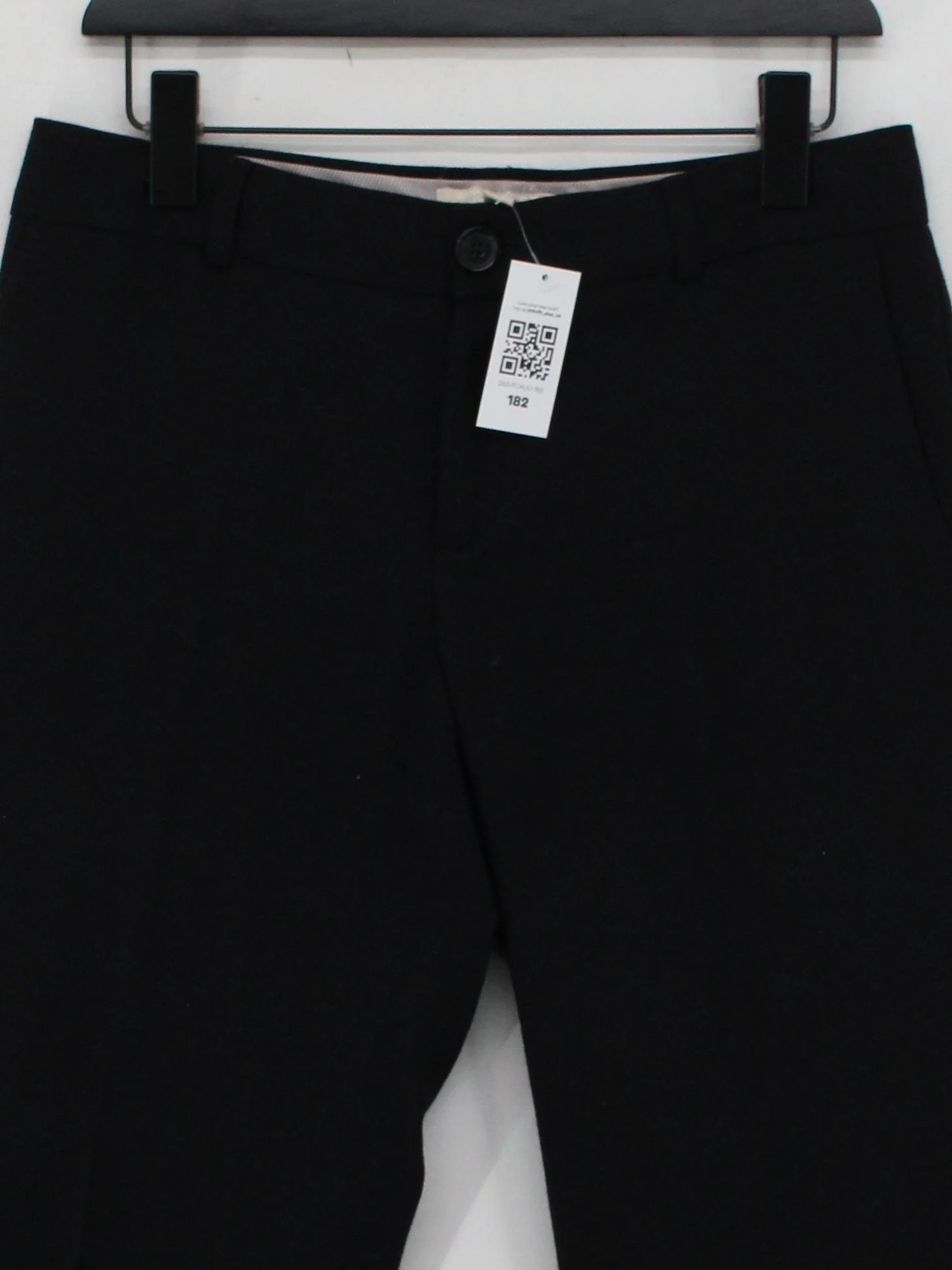 Banana Republic Women's Trousers UK 8 Black Wool with Elastane Straight Chino - Image 3