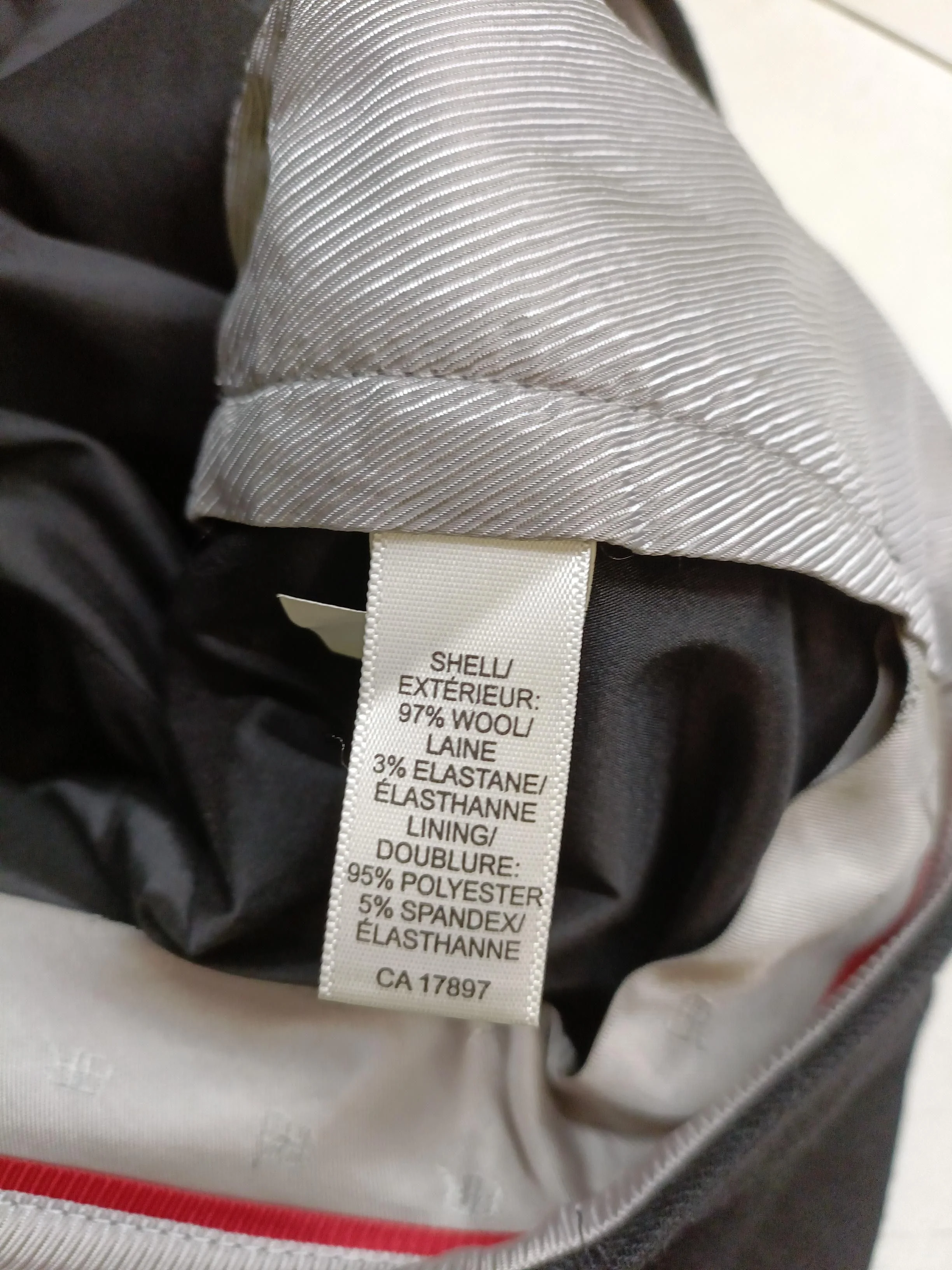Banana Republic Women's Trousers UK 8 Black Wool with Elastane Straight Chino - Image 6