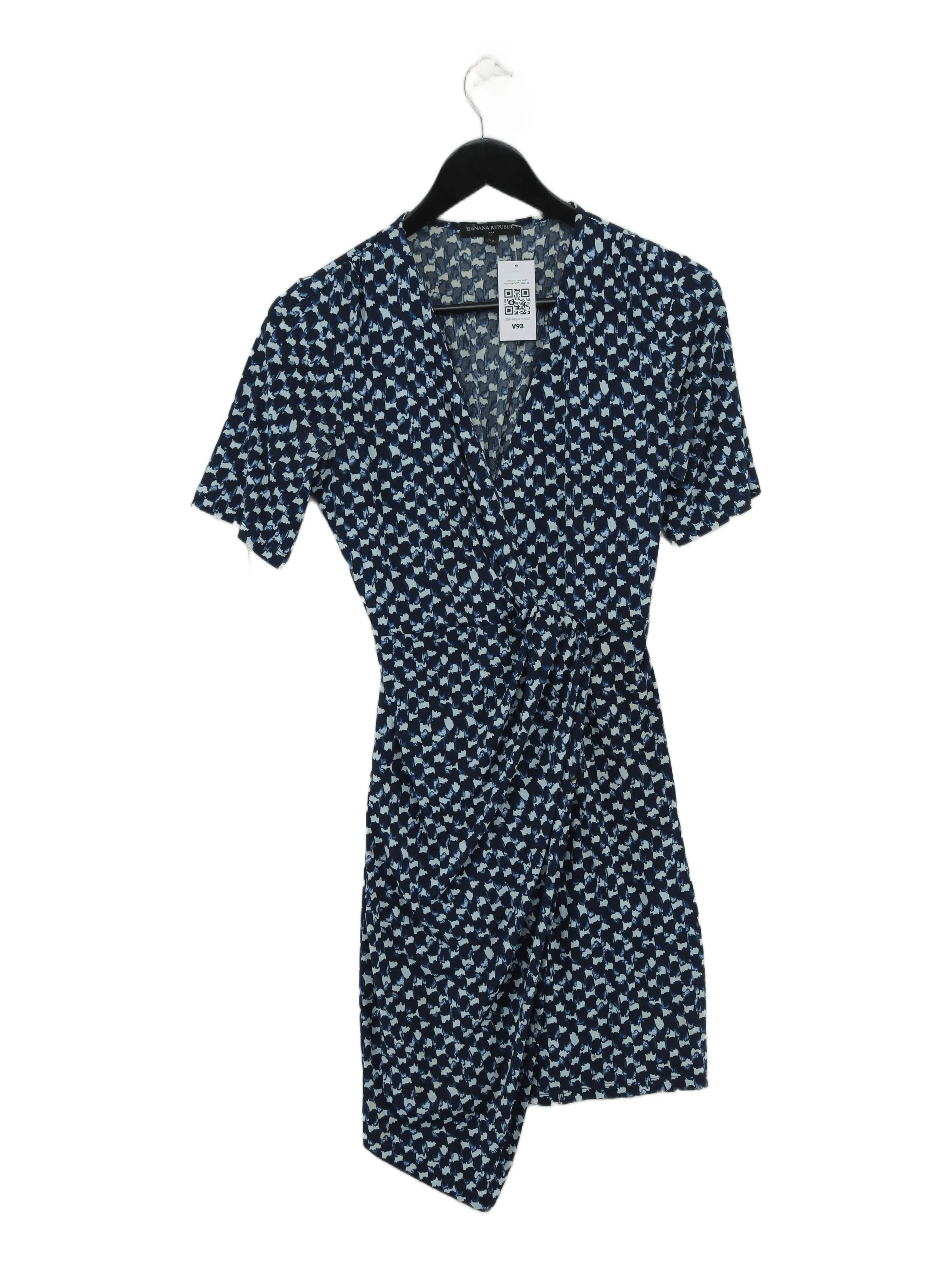 Banana Republic Wrap Mini Dress S in Blue