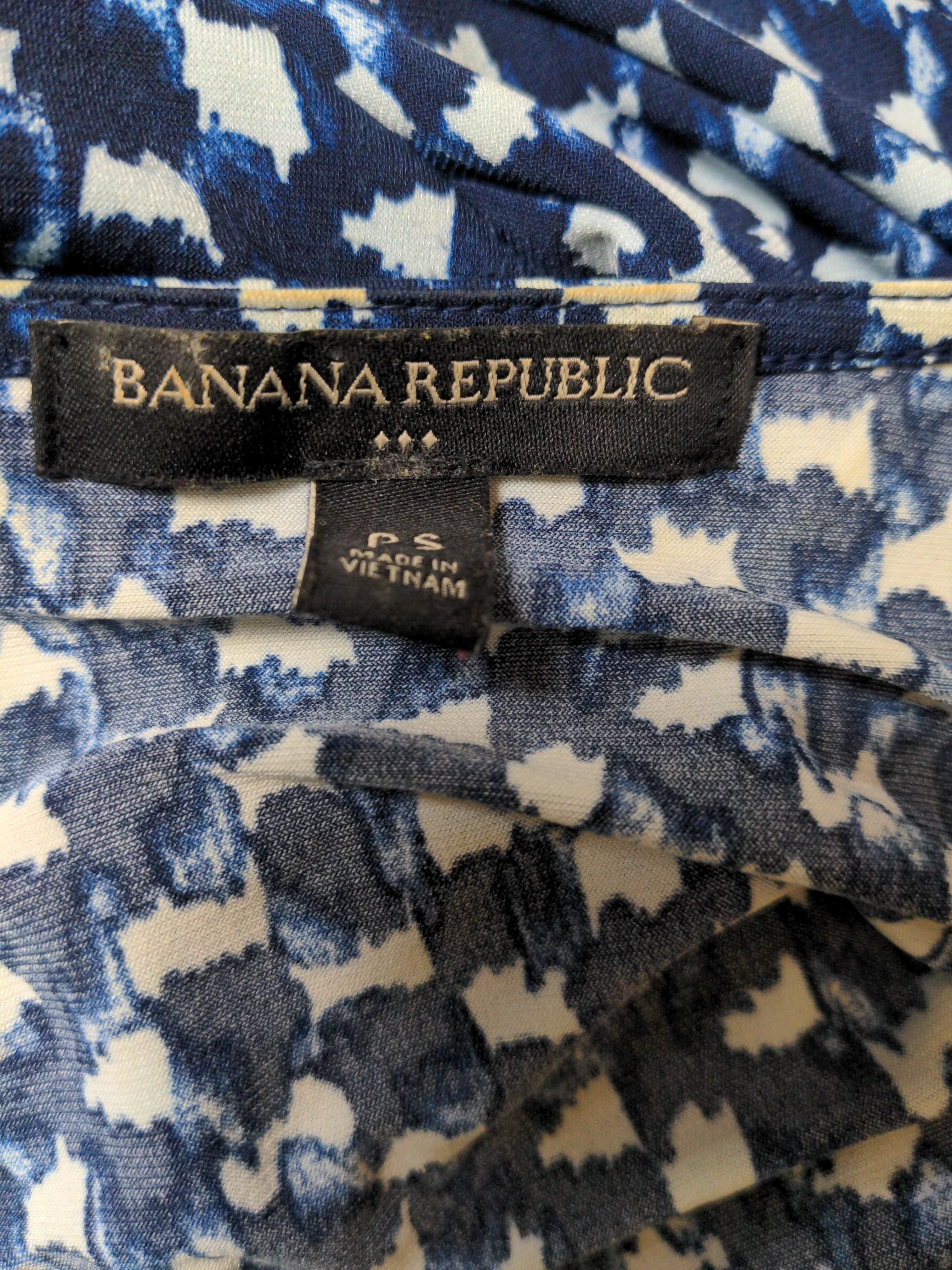 Banana Republic Wrap Mini Dress S in Blue - Image 6