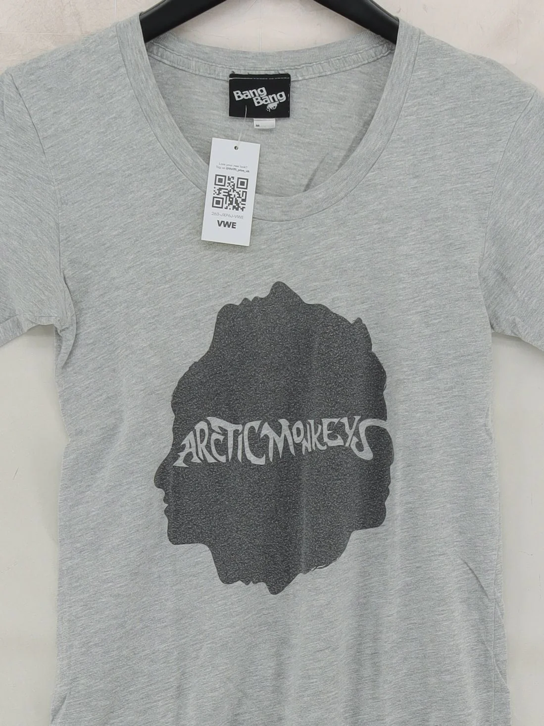 Bangbang Women's T-Shirt M Grey 100% Cotton Basic - Image 3