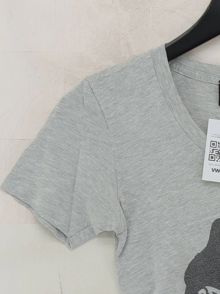 Bangbang Women's T-Shirt M Grey 100% Cotton Basic - Image 4
