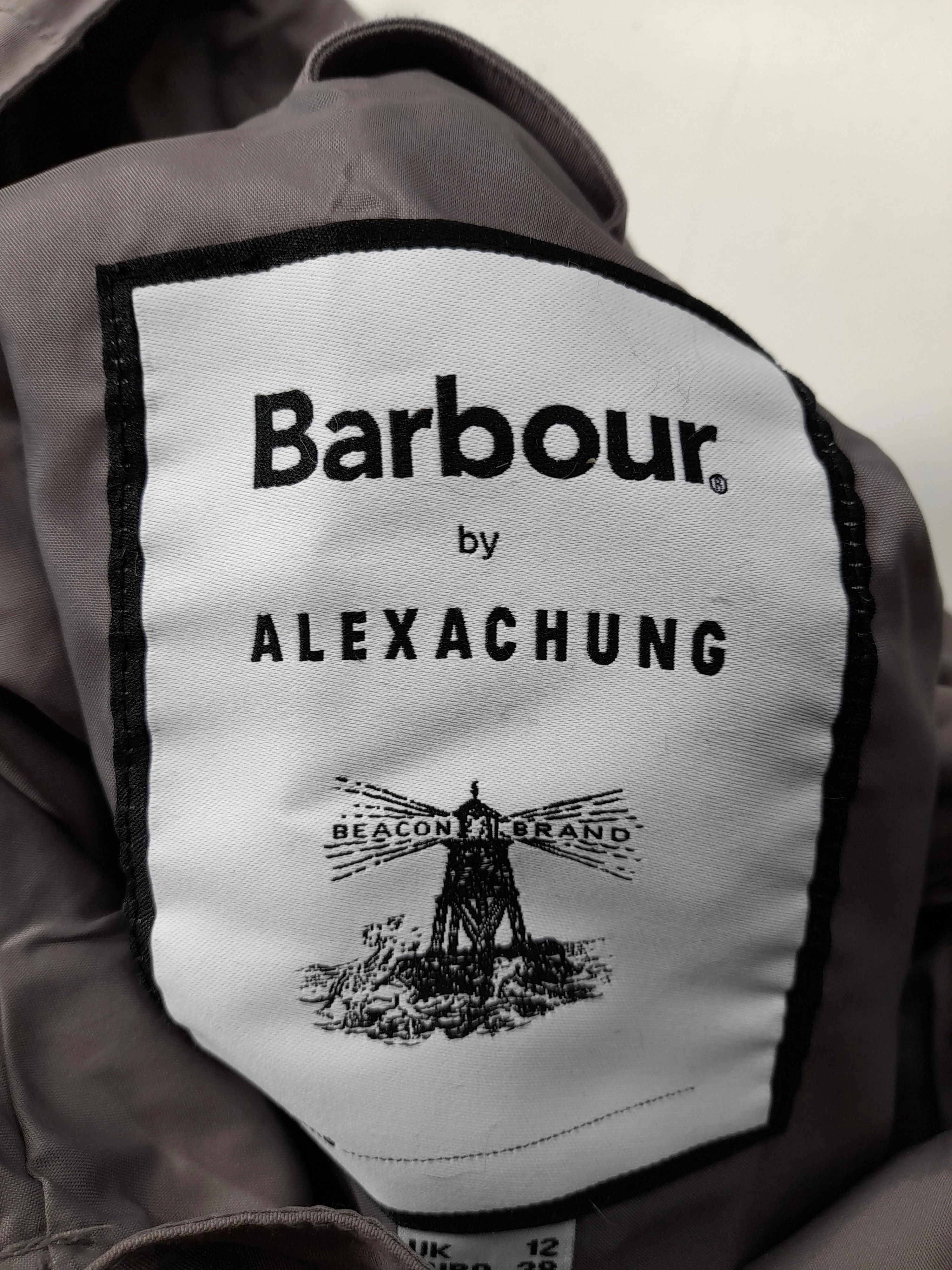 barbour & alexa chung Rain Coat jacket grey - Image 6