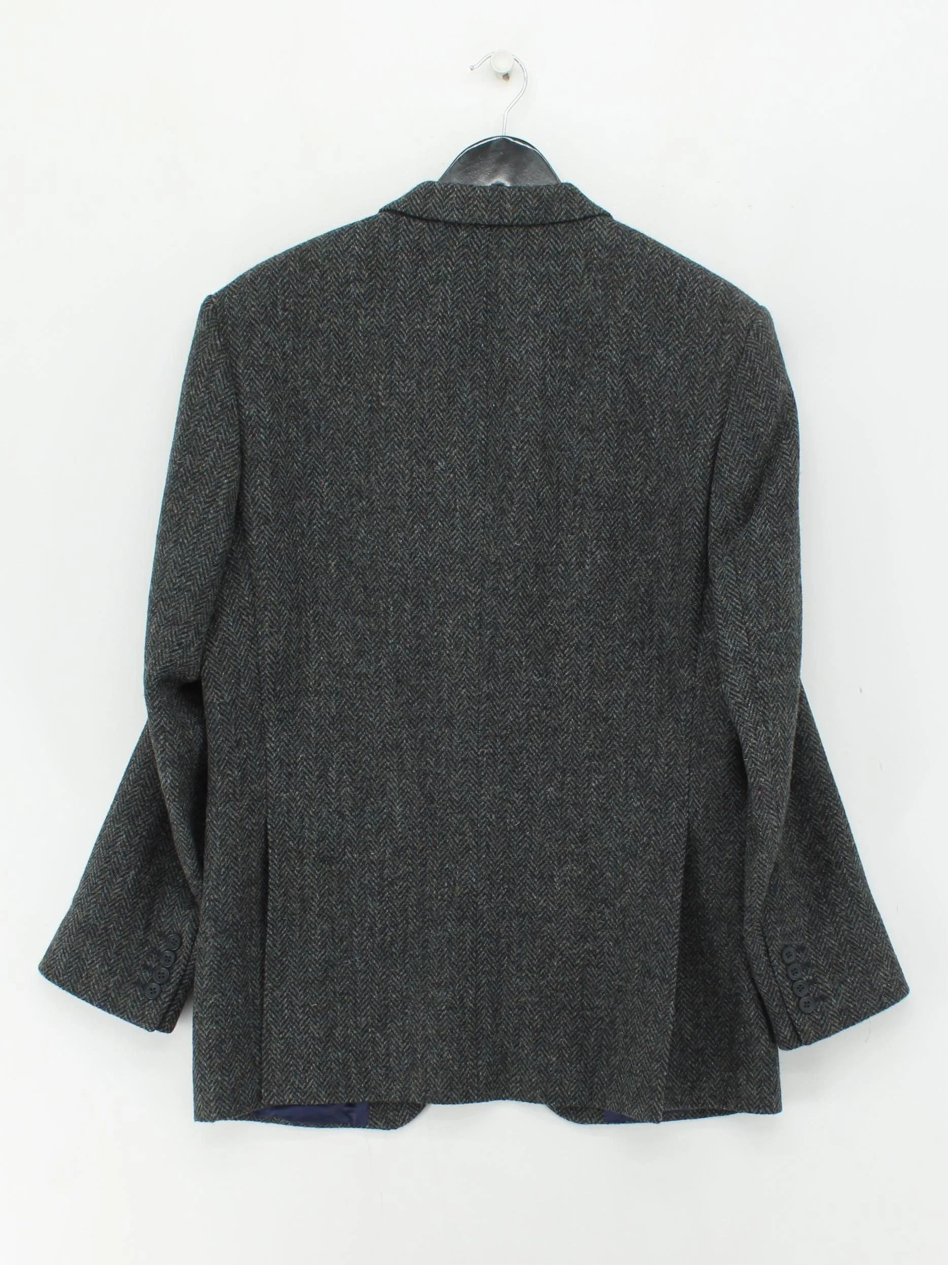 Barbour Men's Blazer Chest: 40 in Grey Wool with Acetate, Viscose Overcoat - Image 2